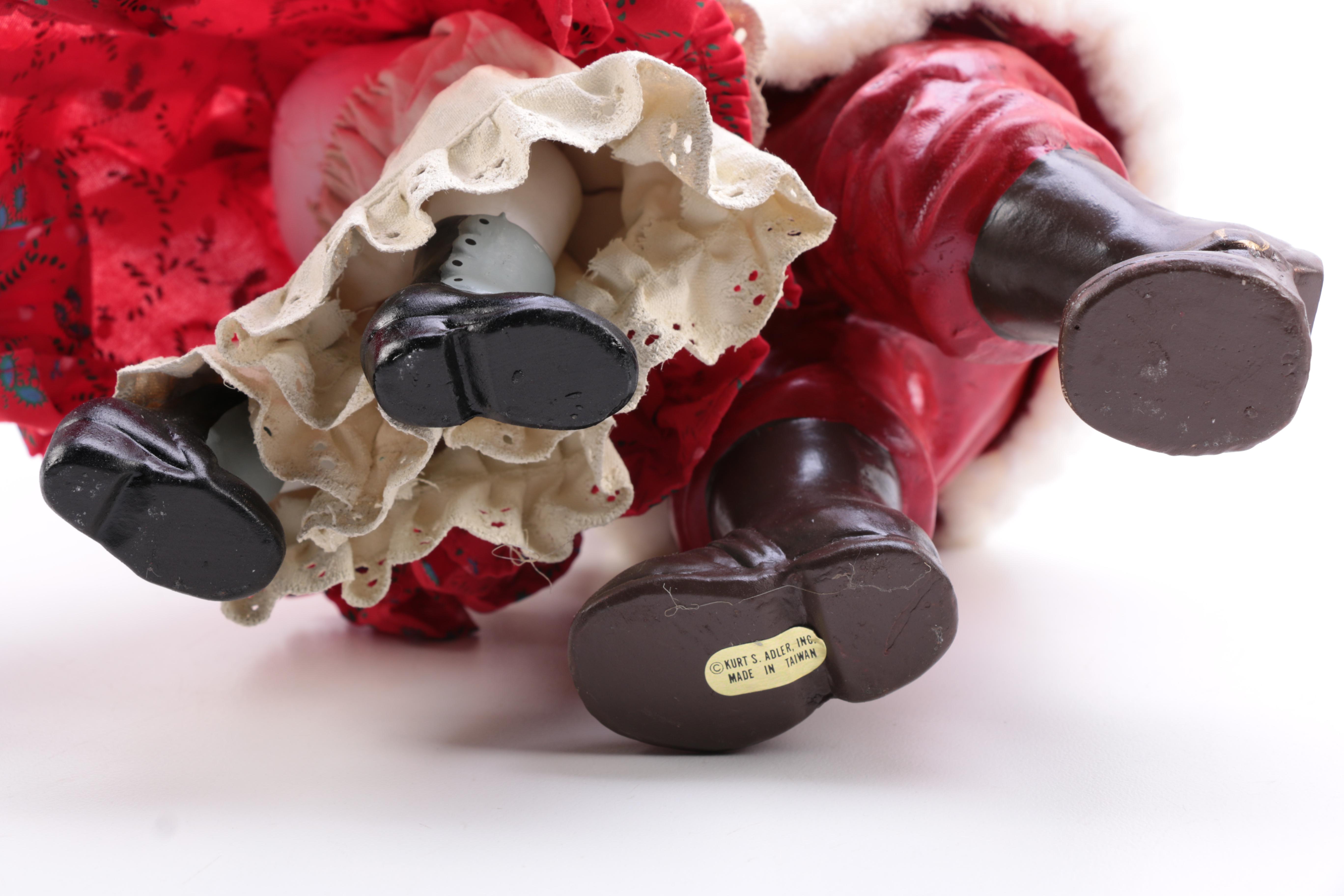 Assortment of Santa Claus Figurines