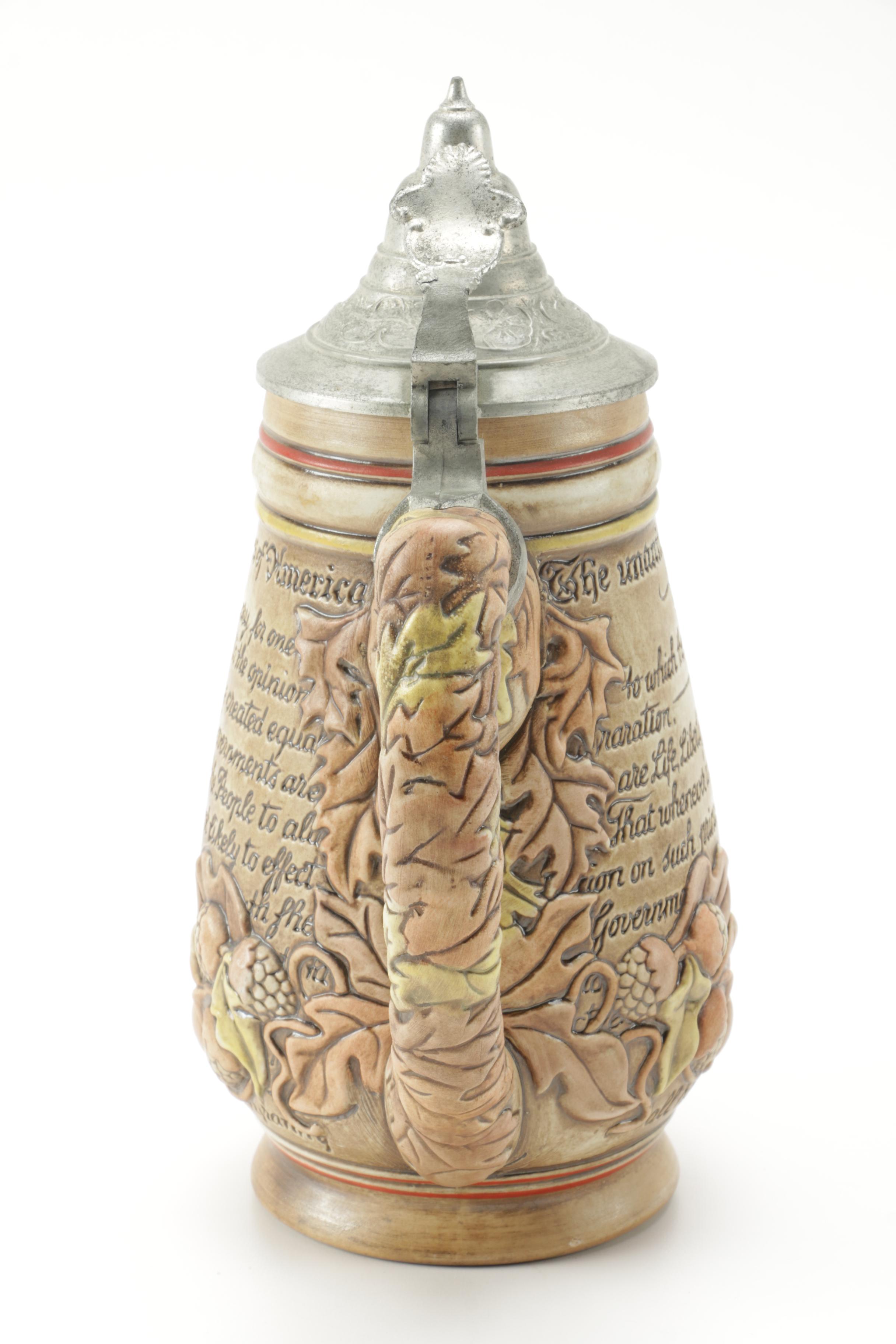 1976 US Bicentennial and Budweiser Centennial Beer Steins