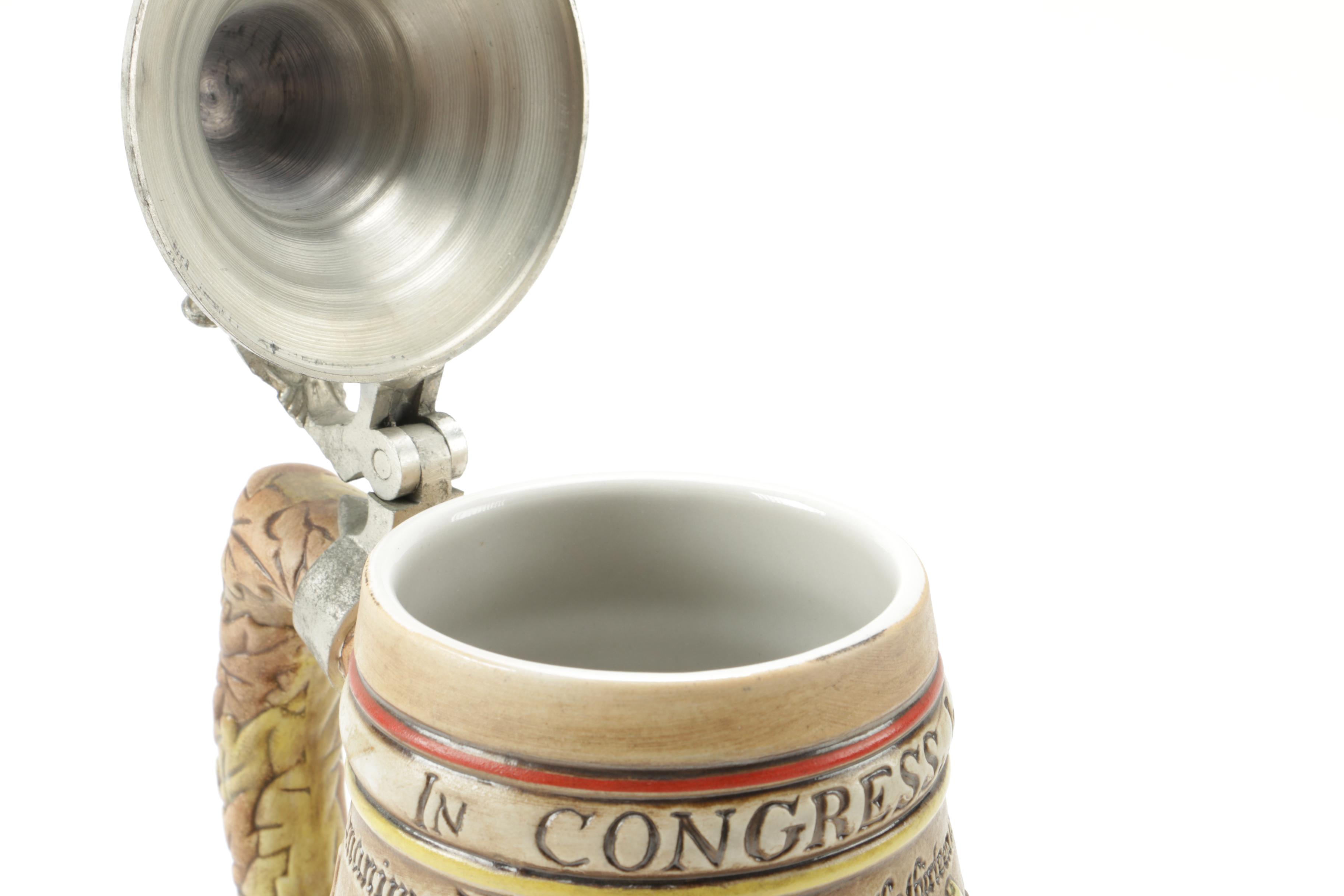 1976 US Bicentennial and Budweiser Centennial Beer Steins