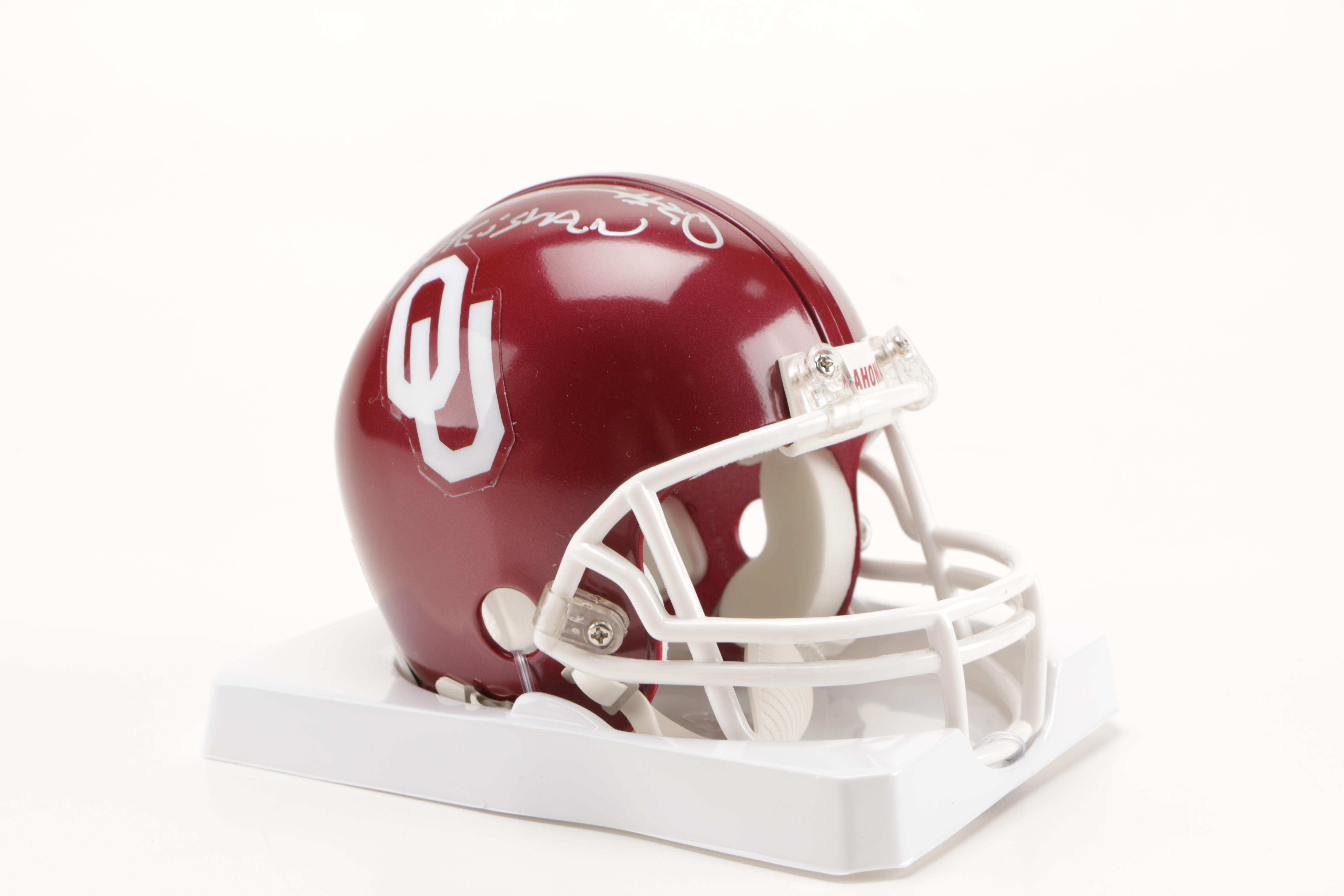 University of Oklahoma Billy Sims Miniature Helmet