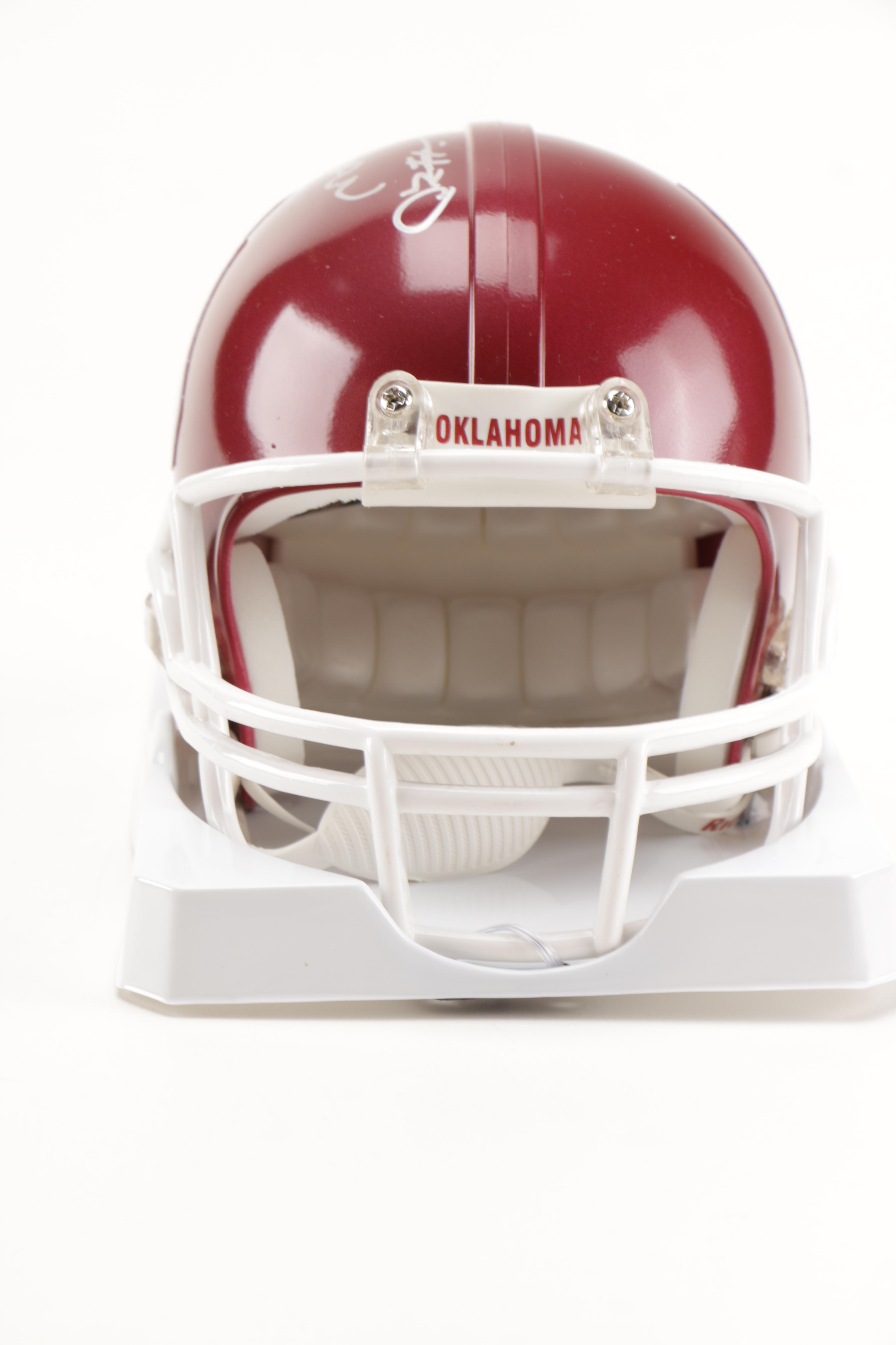 University of Oklahoma Billy Sims Miniature Helmet