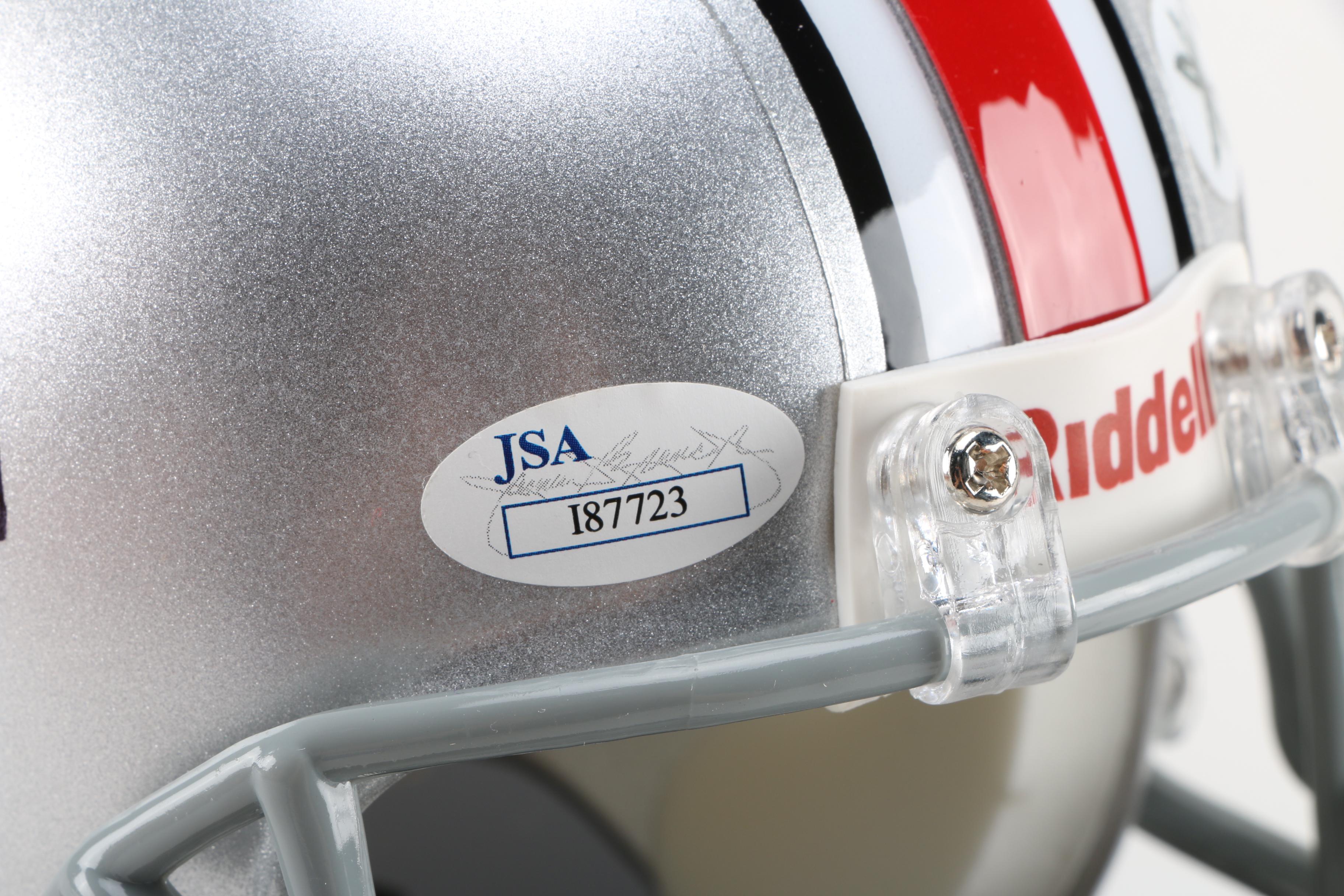 Pete Johnson and Archie Griffin Signed Ohio State Mini Helmet