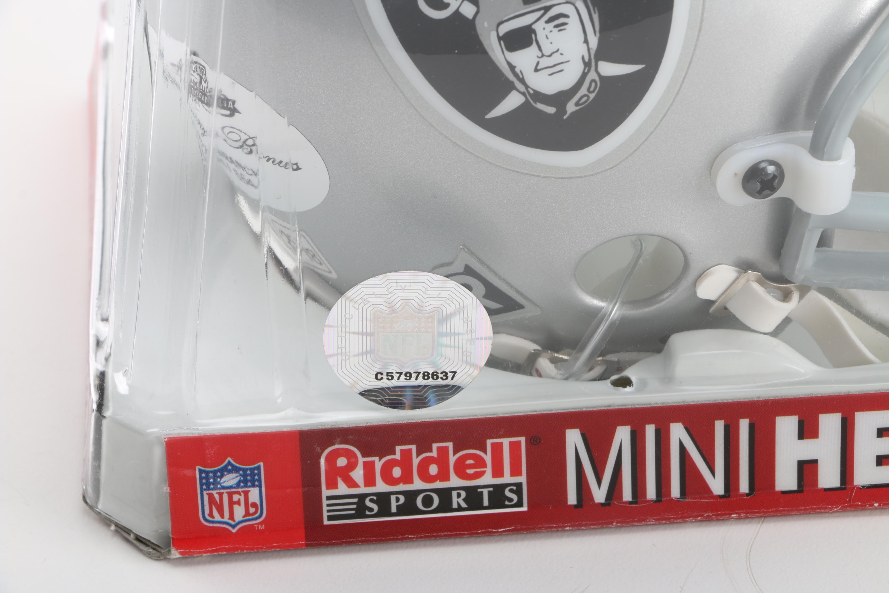 Cliff Branch Signed NFL Oakland Raiders Mini Helmet