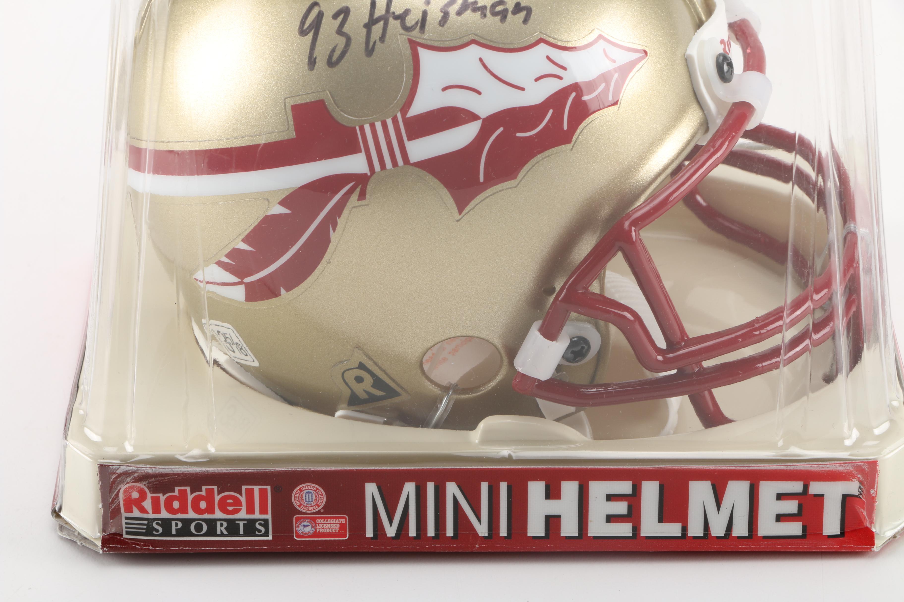 Chris Weinke Signed Mini Helmet