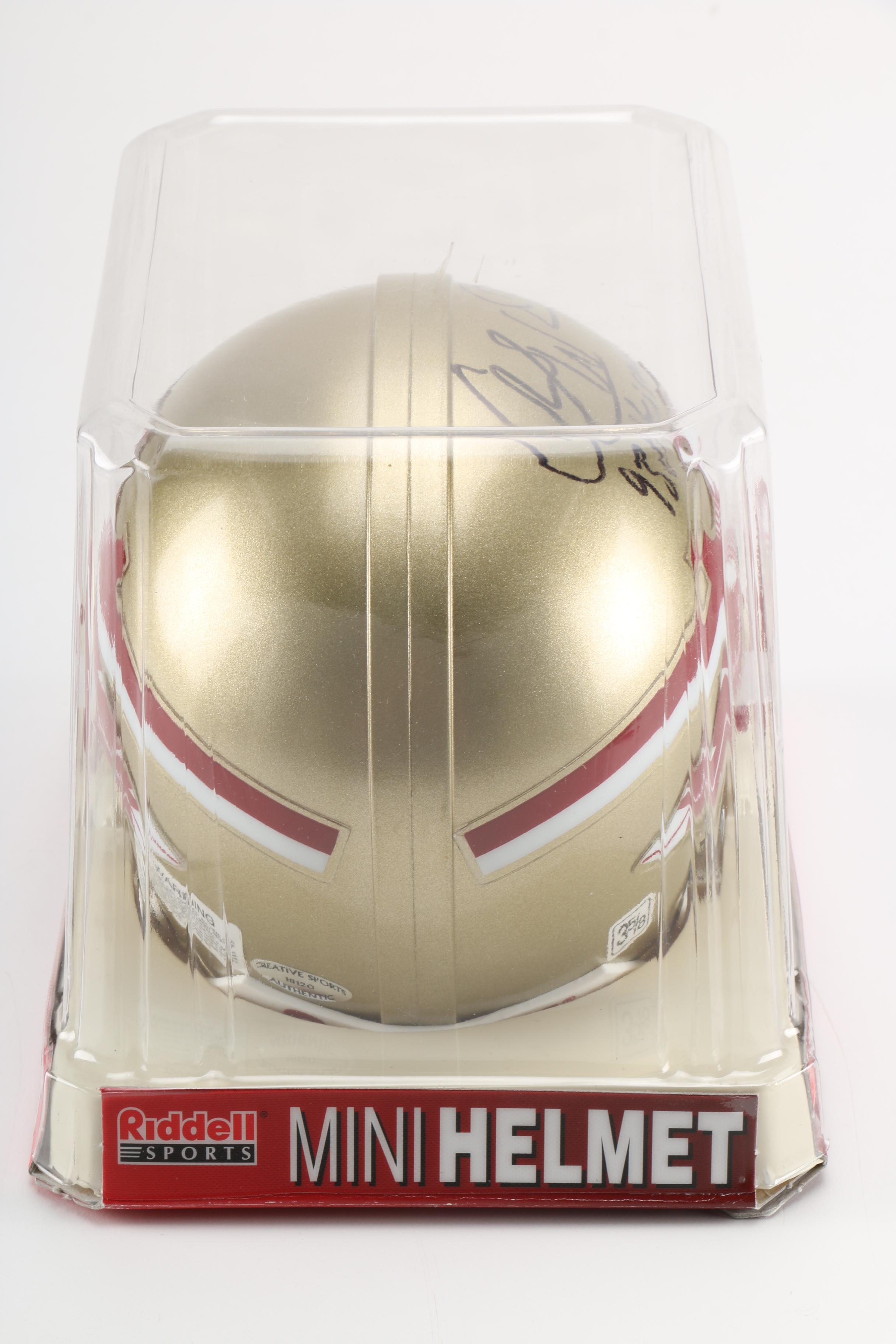 Chris Weinke Signed Mini Helmet