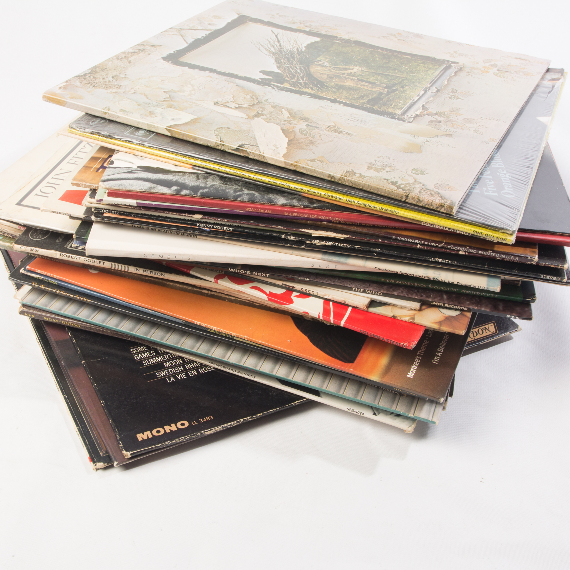 Led Zeppelin, Johnny Cash, Monkees and Other Rock/Pop LPs