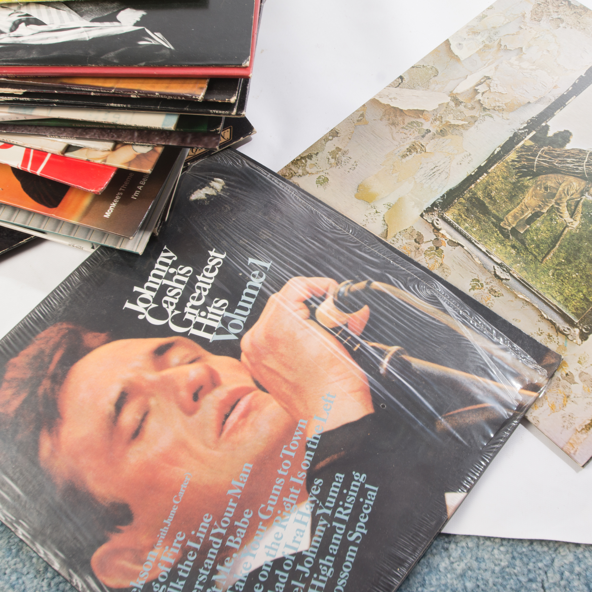 Led Zeppelin, Johnny Cash, Monkees and Other Rock/Pop LPs