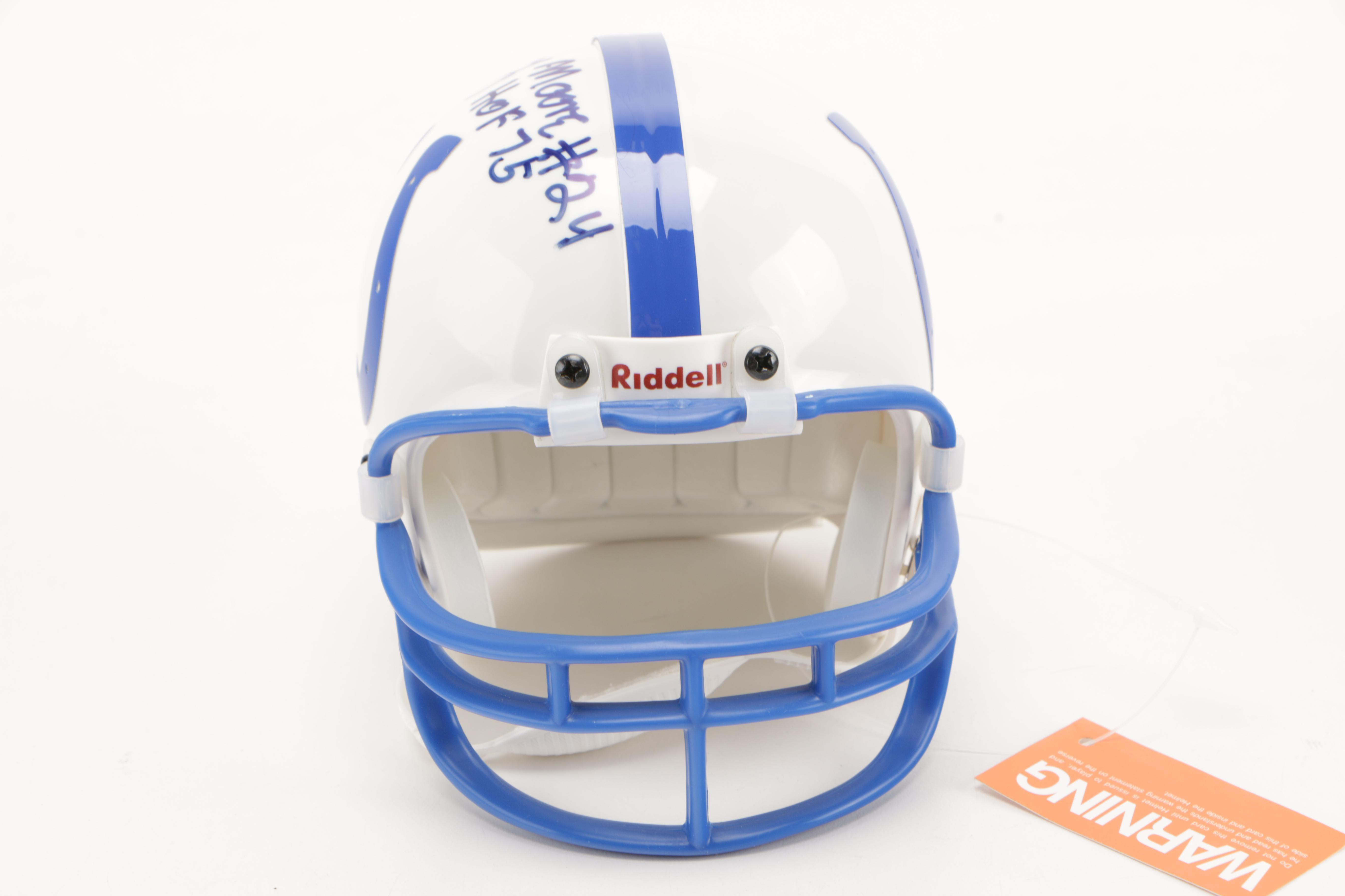 Lenny Moore Signed Mini Helmet