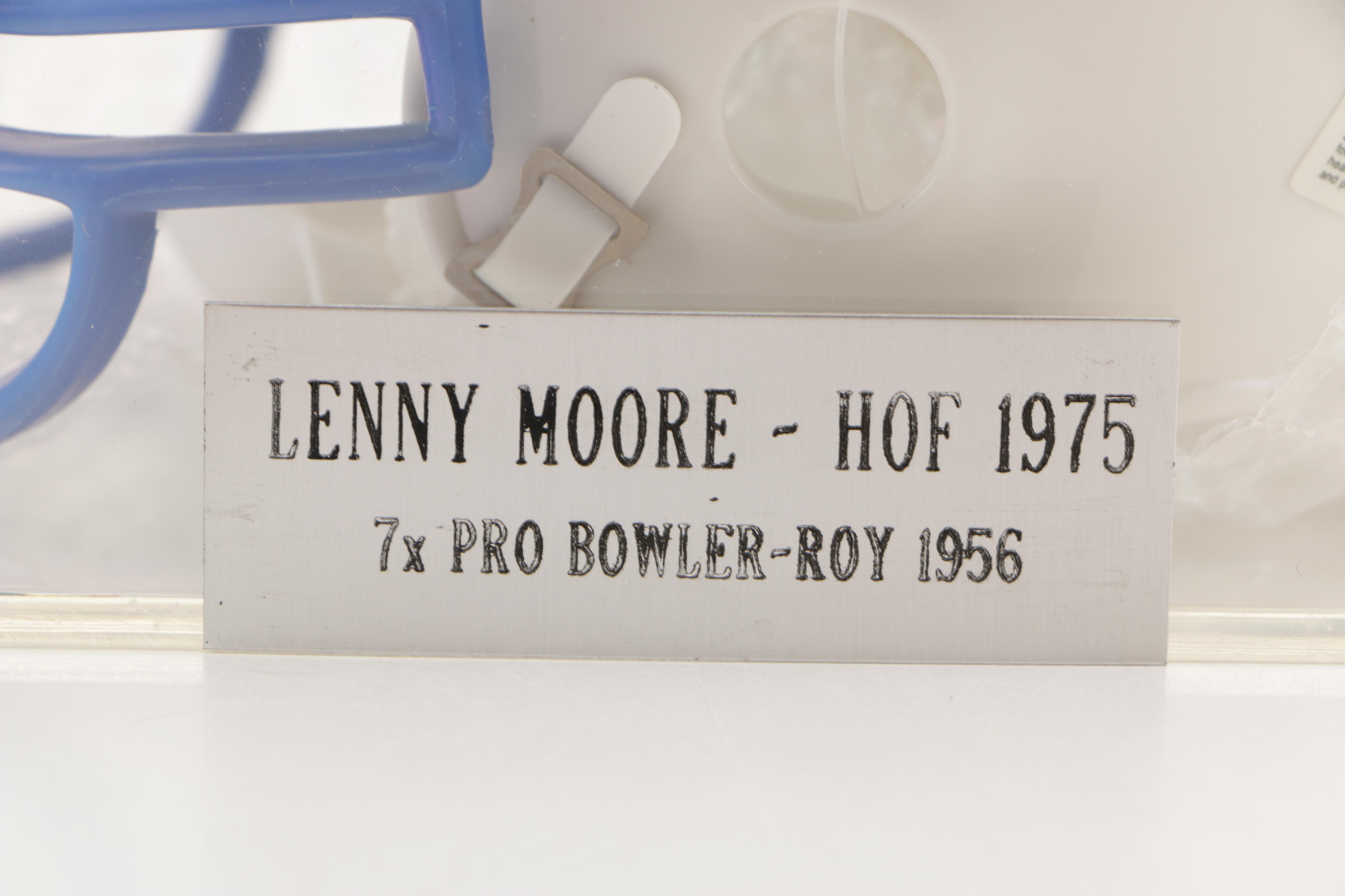 Lenny Moore Signed Mini Helmet