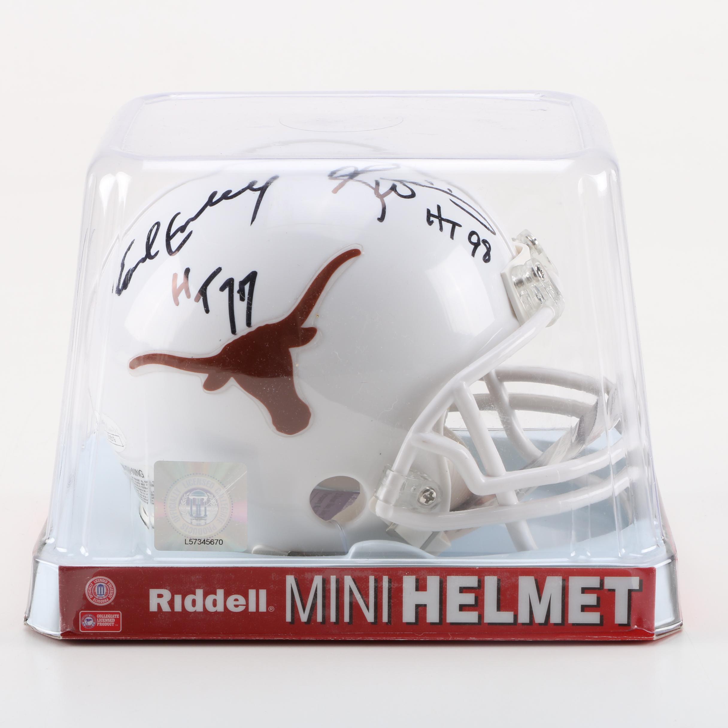 Earl Campbell Signed University of Texas Mini Helmet