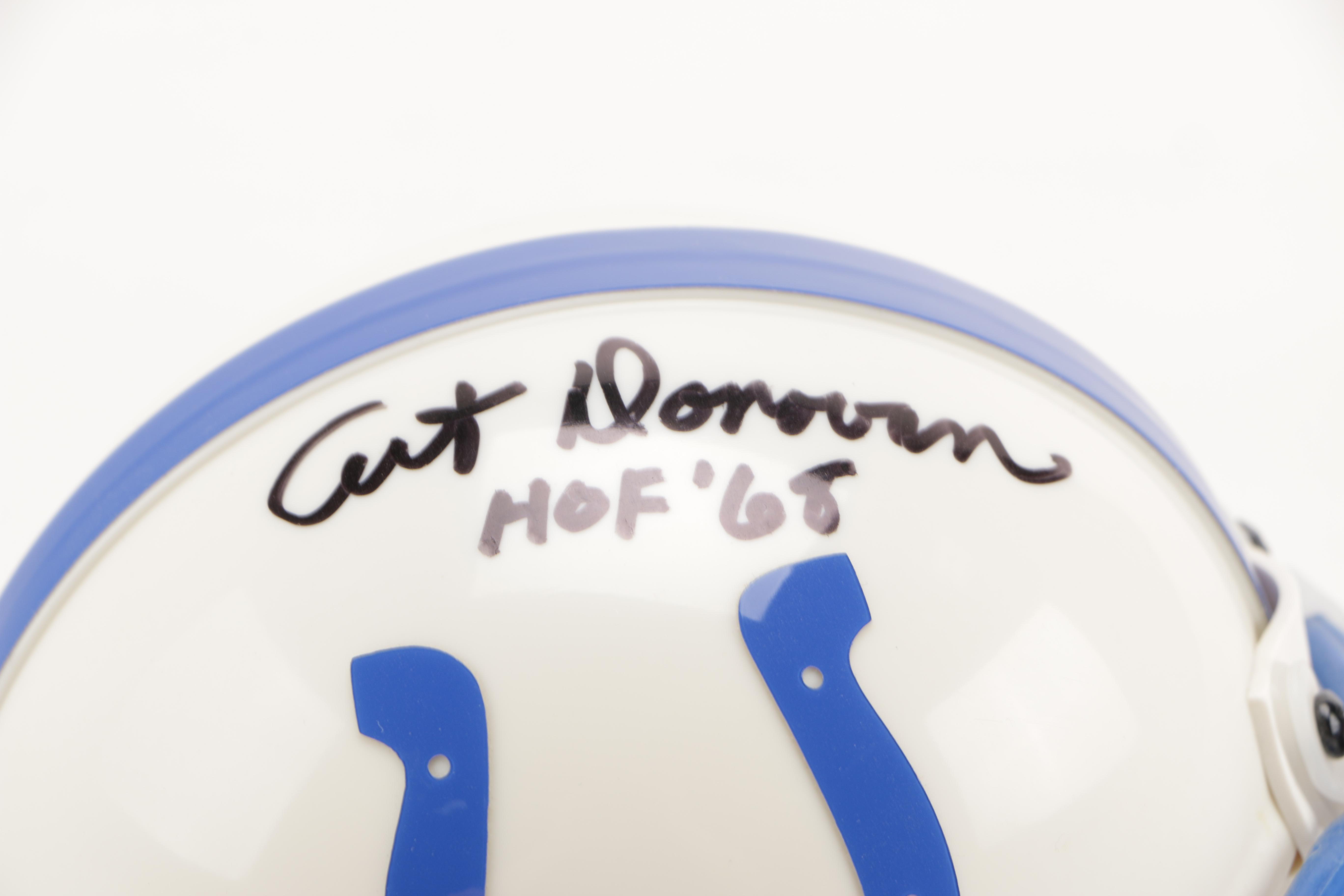 Art Donovan Signed Mini Football Helmet