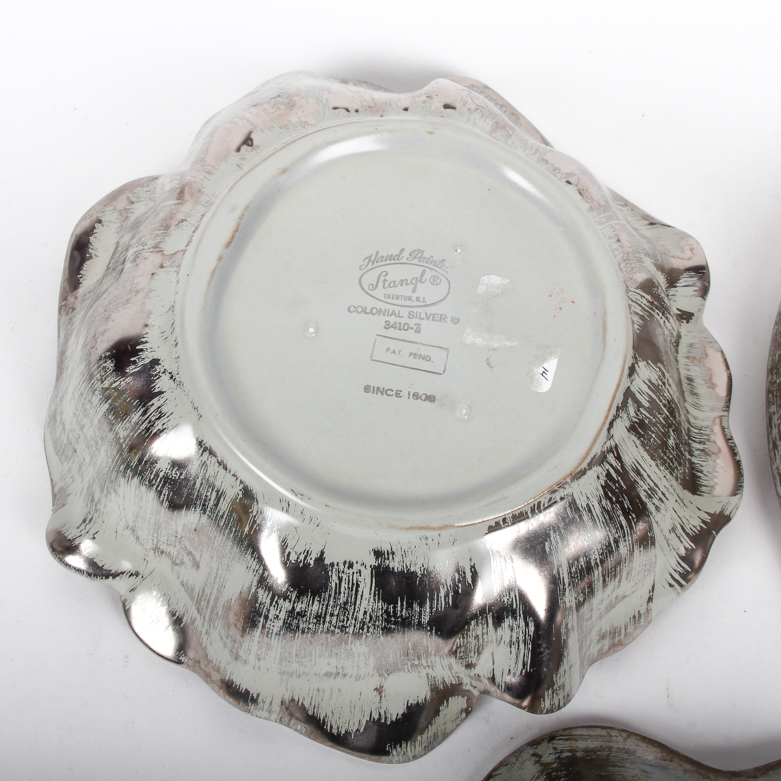 Assortment of Stangl "Colonial Silver" Art Pottery