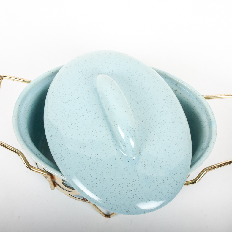 Pair of Bauer Pottery Casserole Serving Dishes