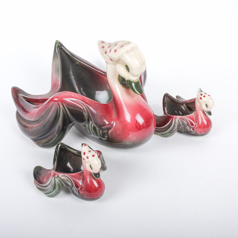 Hull Pottery "Mother Goose" Planters