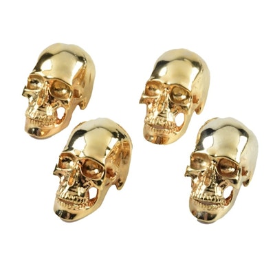 Two Pairs of Skull Place Card Holders by D.L. & Co. Two Pairs of Skull Place Card Holders by D.L. & Co.
