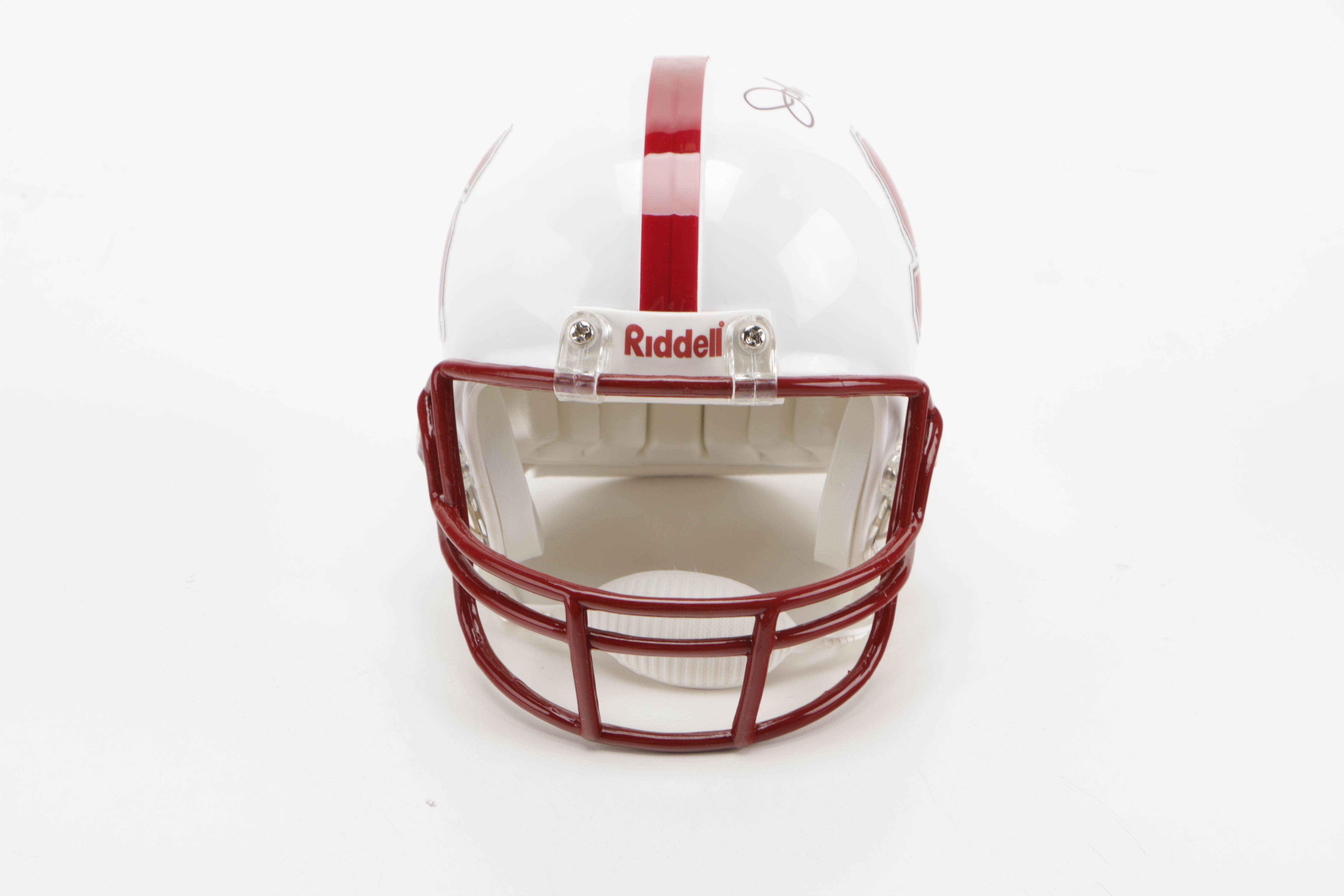 John Brodie Signed Stanford Cardinals Mini Helmet