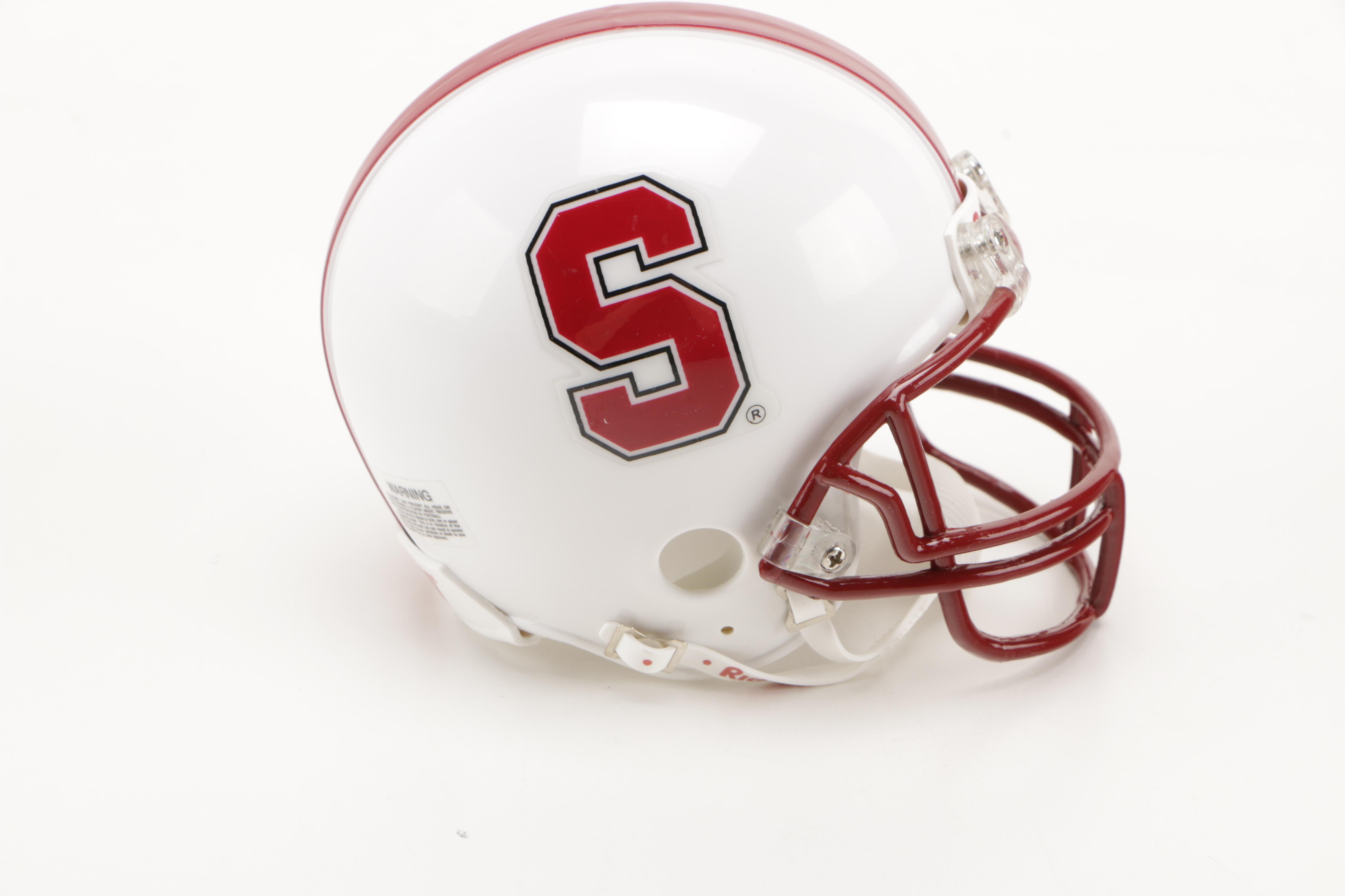 John Brodie Signed Stanford Cardinals Mini Helmet