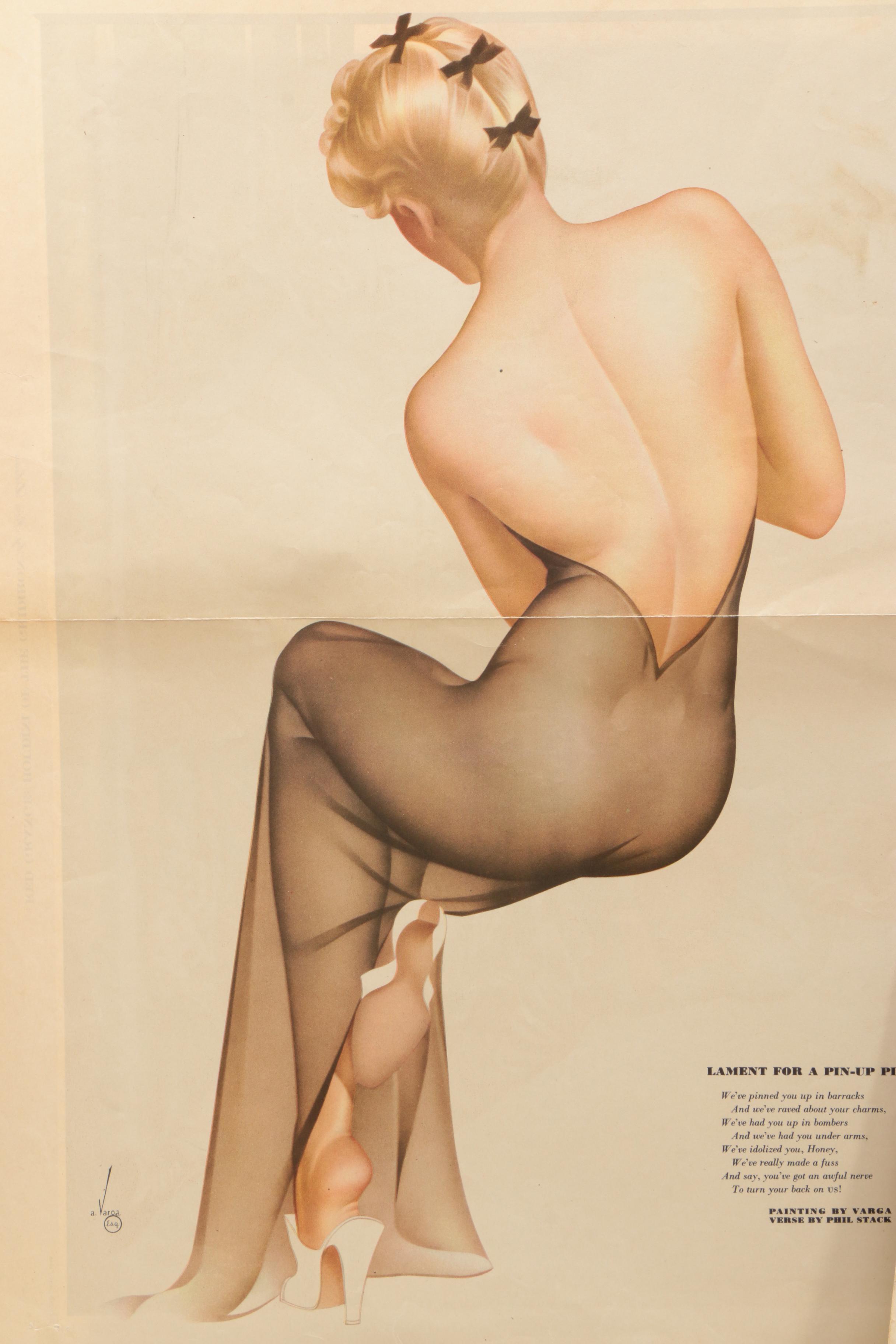 1940s Pin-Up "Esquire Girl" Calendars and "Varga Girl" Magazine Clippings