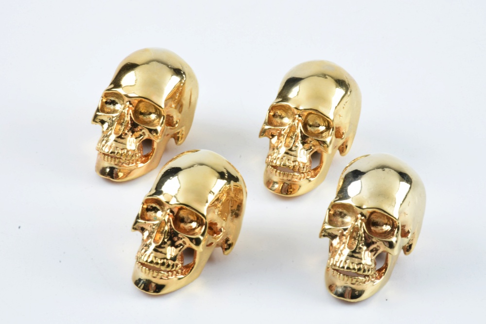 Two Pairs of Skull Place Card Holders by D.L. & Co.