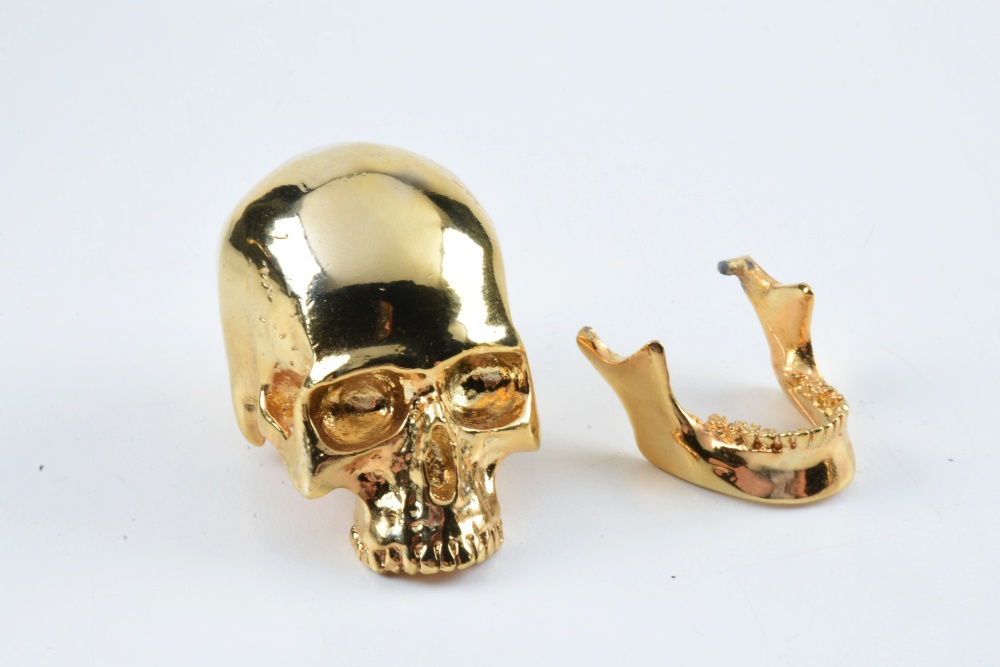 Two Pairs of Skull Place Card Holders by D.L. & Co.