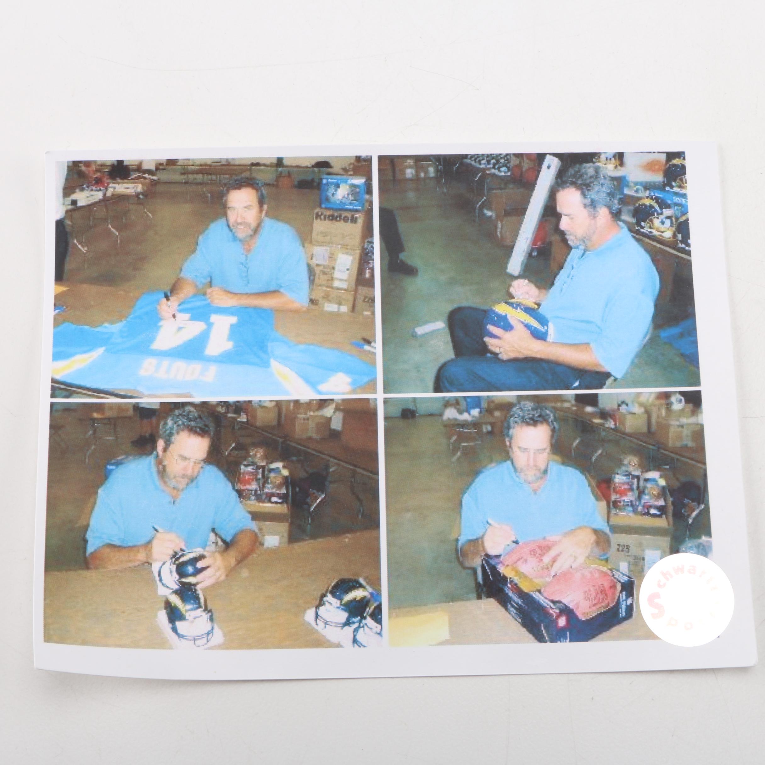 Dan Fouts Signed San Diego Chargers Helmet