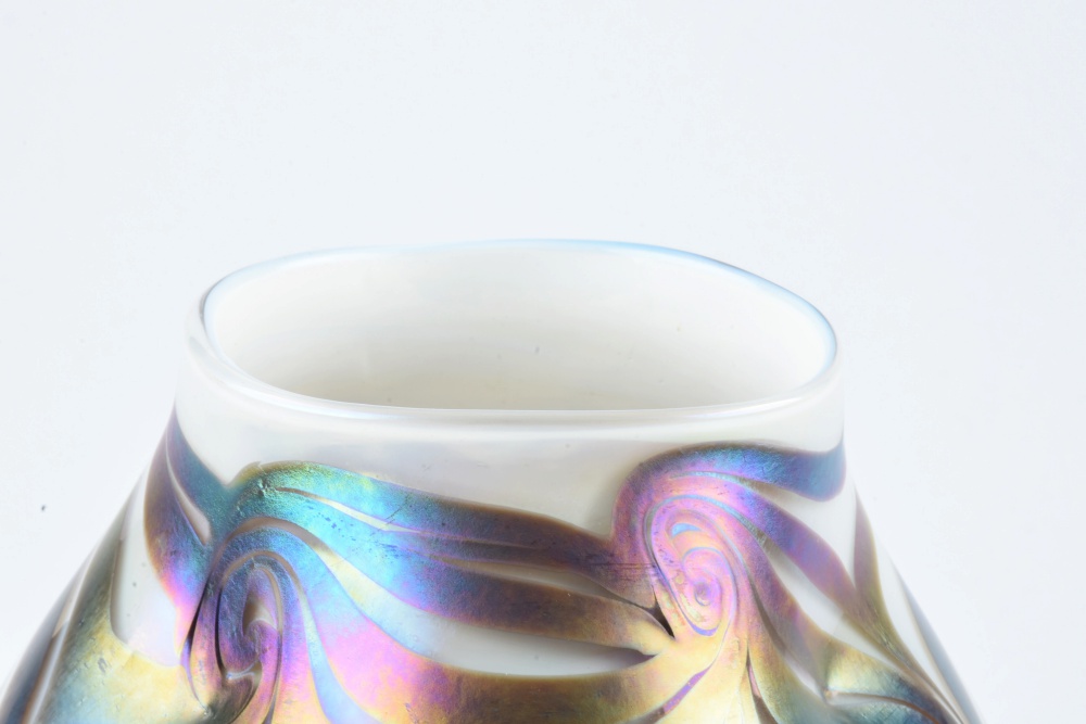 Hand-Blown Art Glass Vase by John Barber