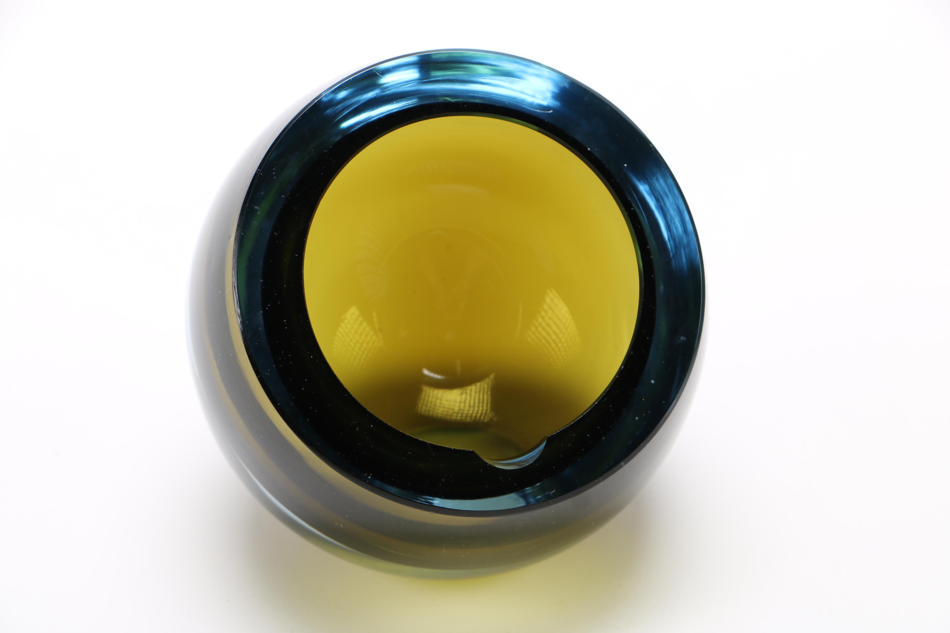 Murano Glass Ash Receiver, Linens and Decorative Box
