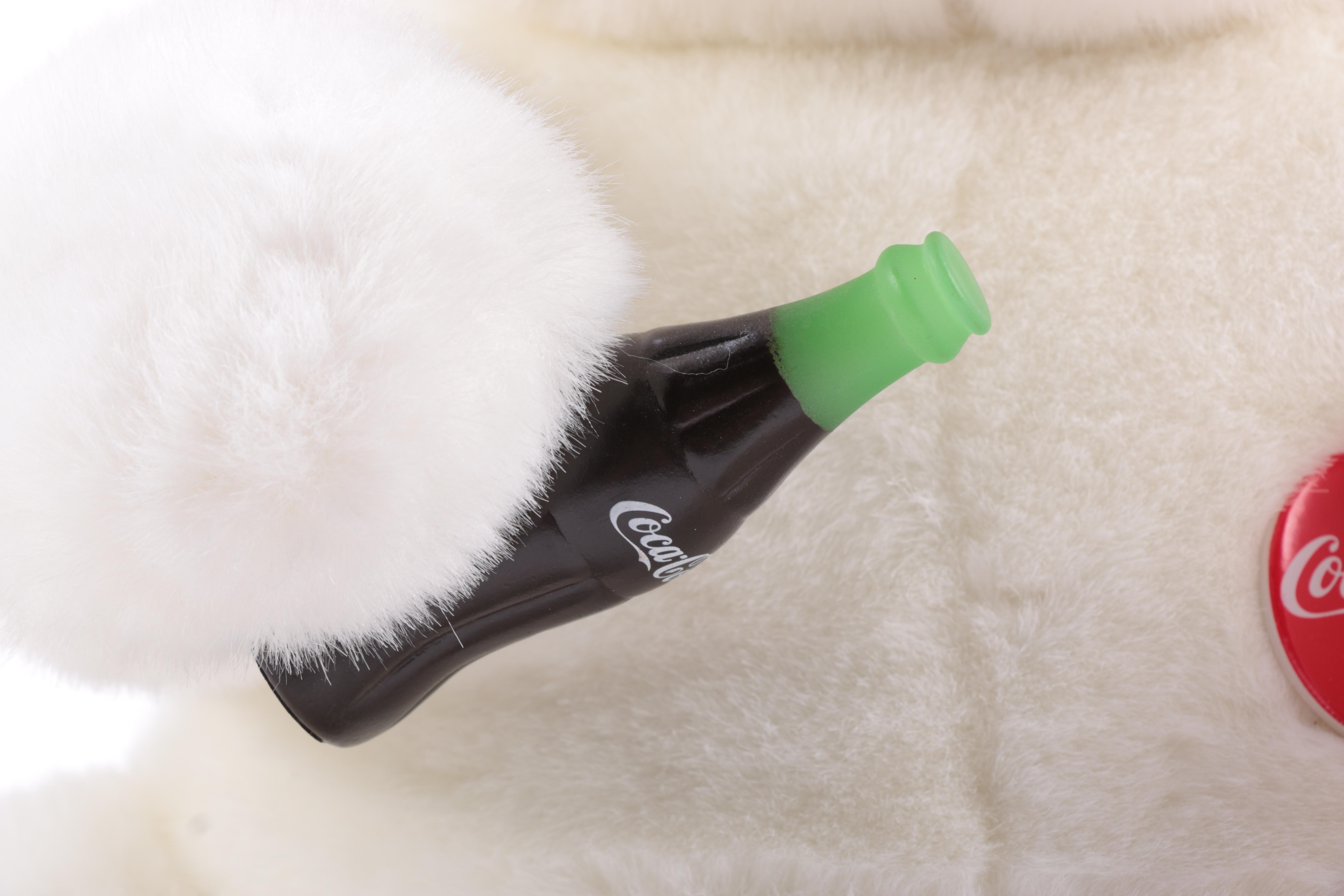 1993 Coca-Cola Electronic Polar Bear Plush Toy