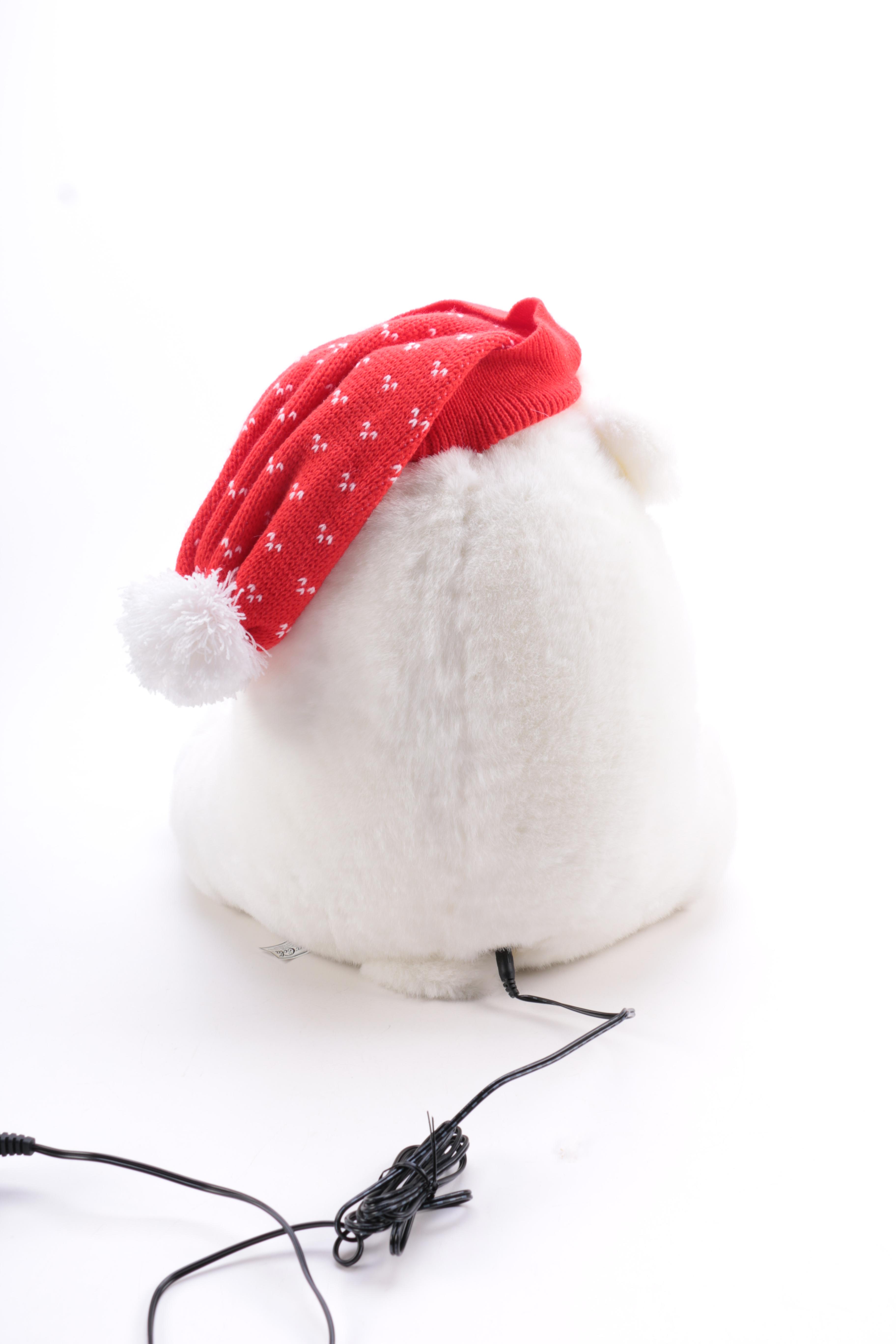 1993 Coca-Cola Electronic Polar Bear Plush Toy