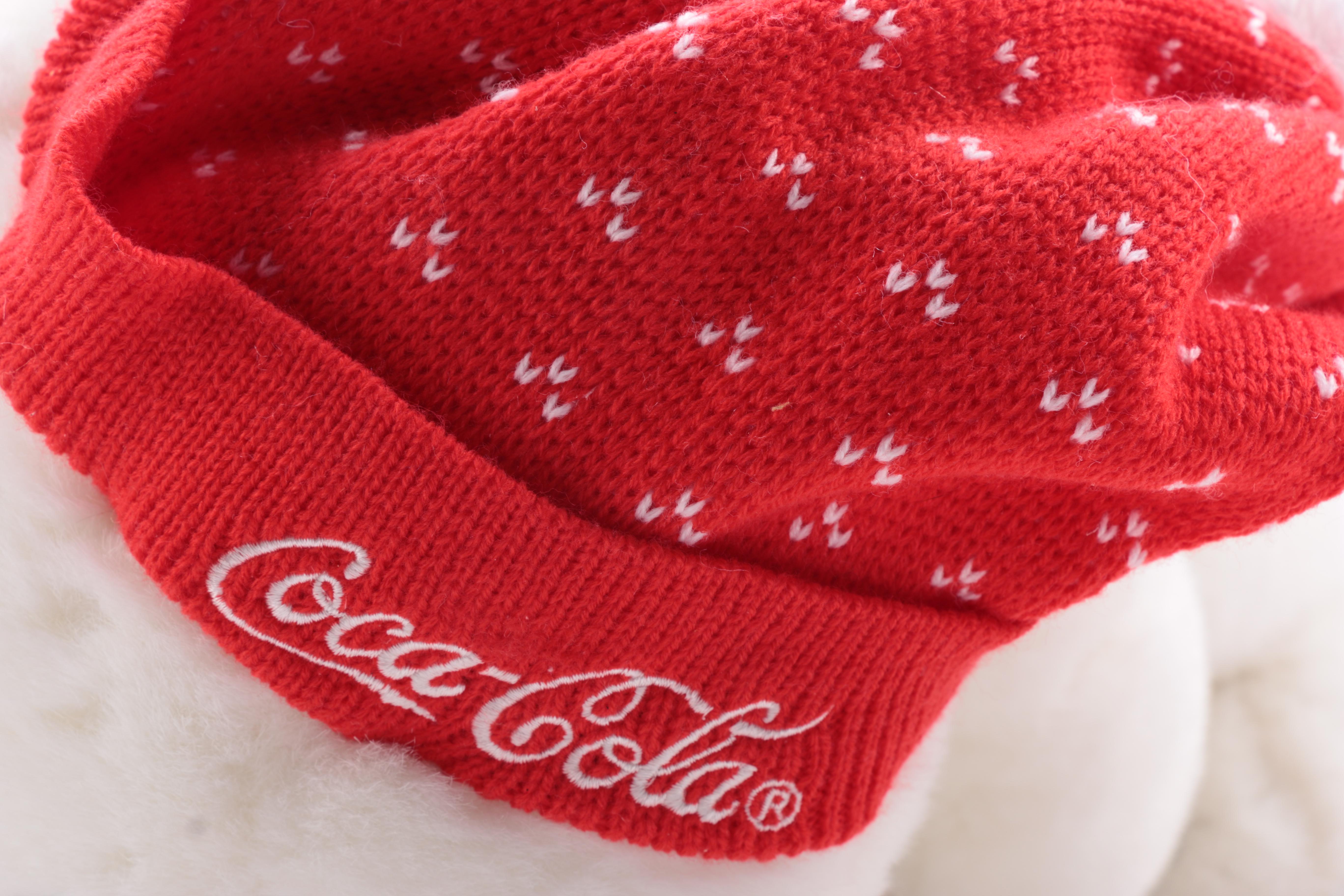 1993 Coca-Cola Electronic Polar Bear Plush Toy