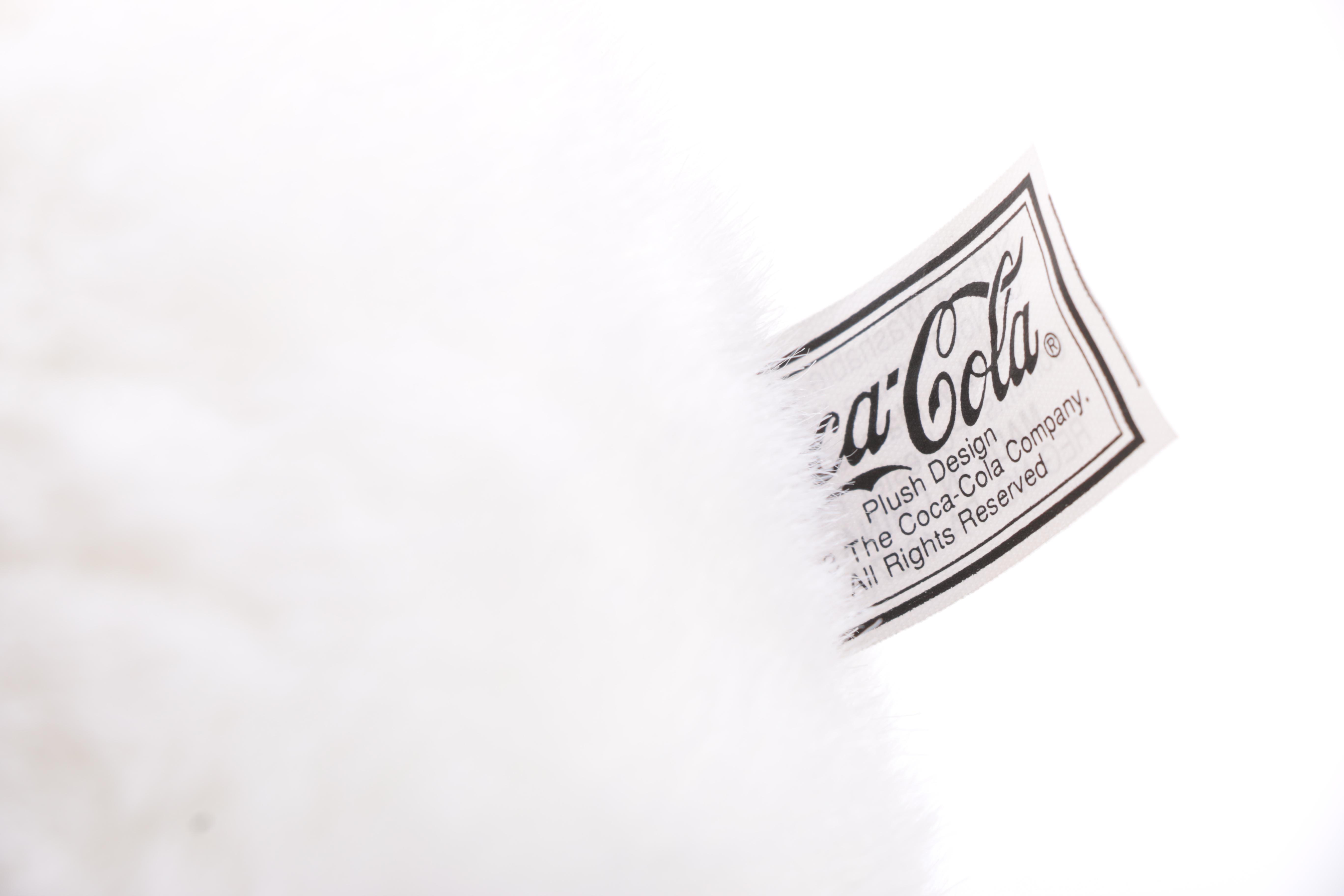 1993 Coca-Cola Electronic Polar Bear Plush Toy