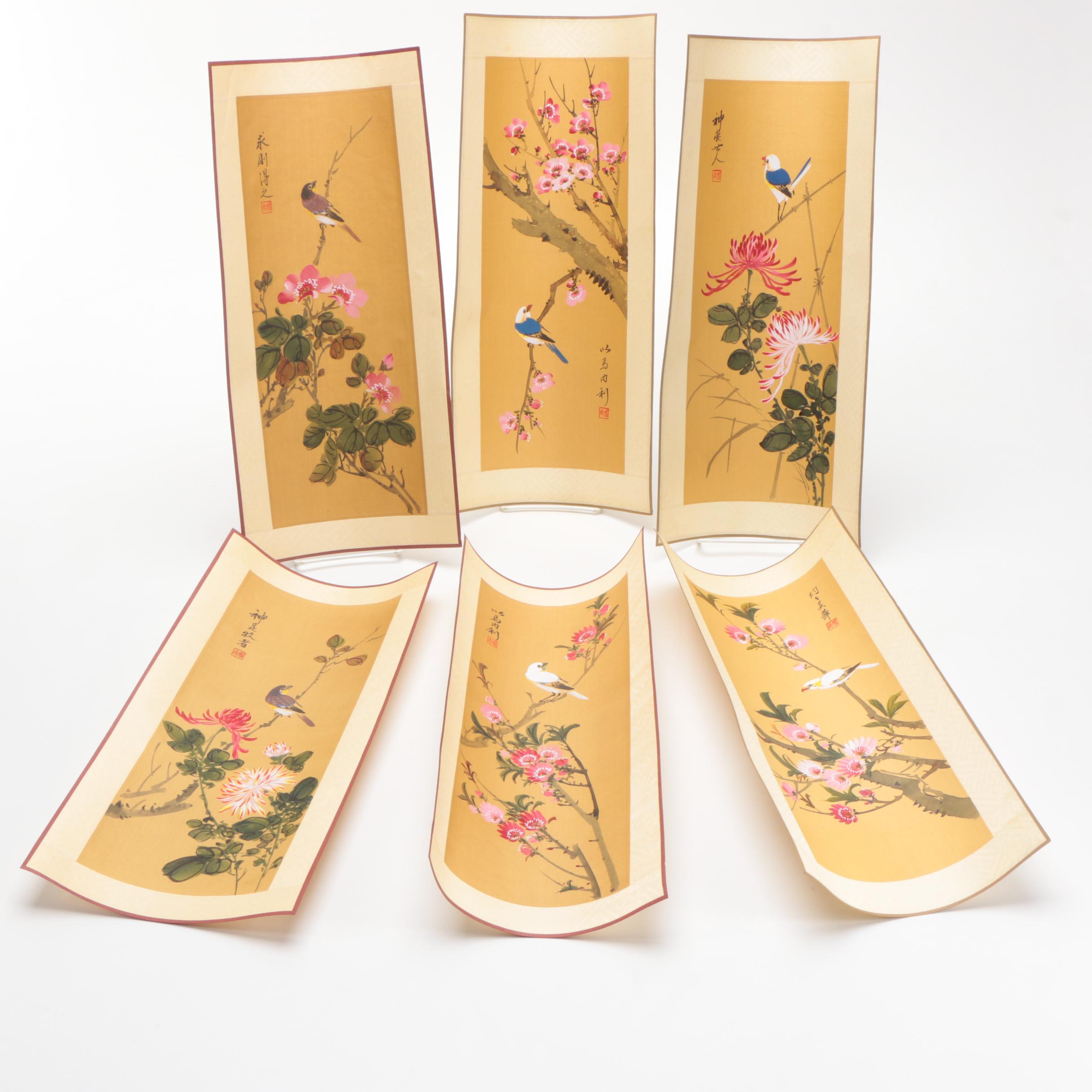 Japanese Gouache and Ink Paintings