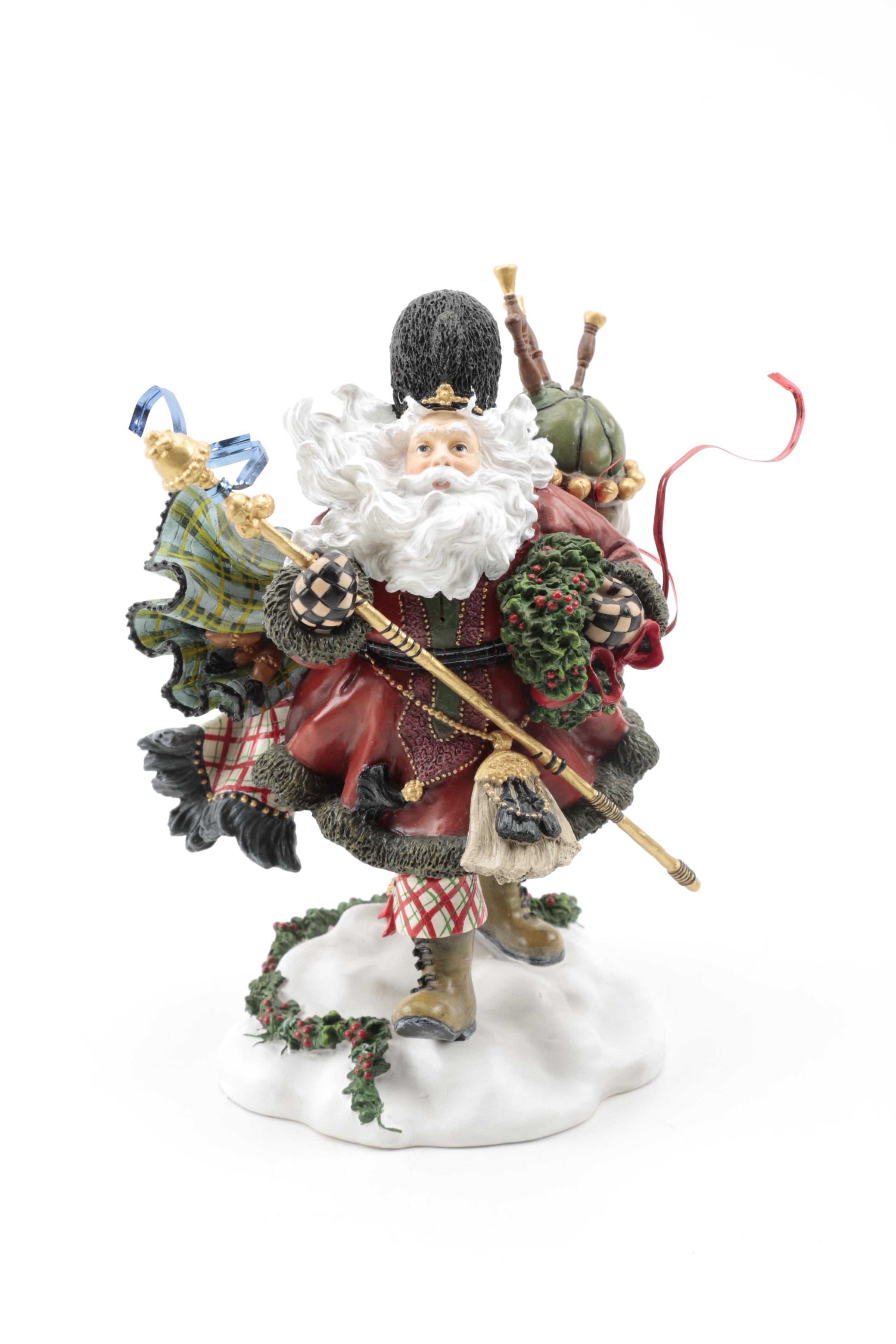 Limited Edition Peggy Abrams "Making Seasons Bright" Santa Clause Figurines