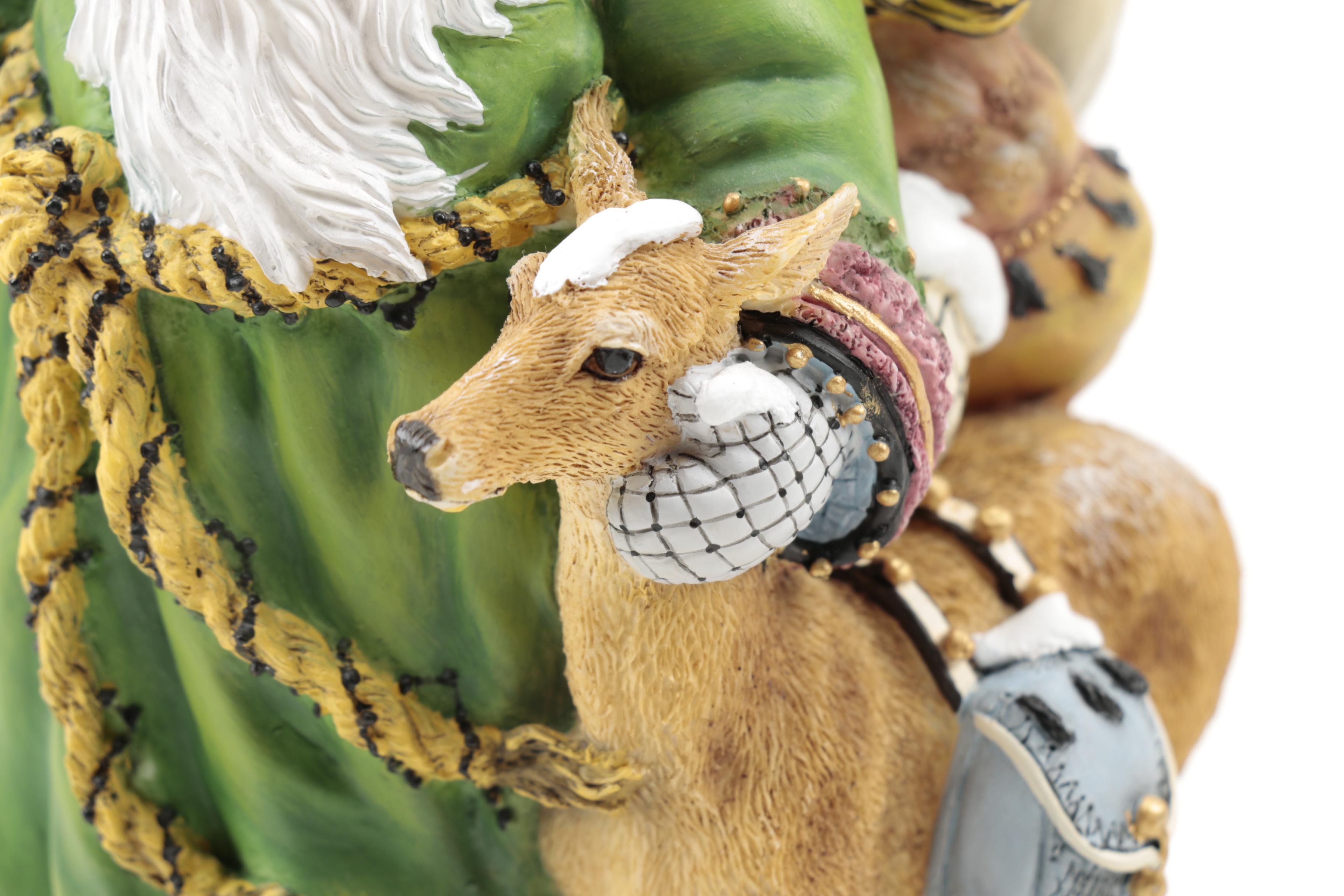 Limited Edition Peggy Abrams "Making Seasons Bright" Santa Clause Figurines