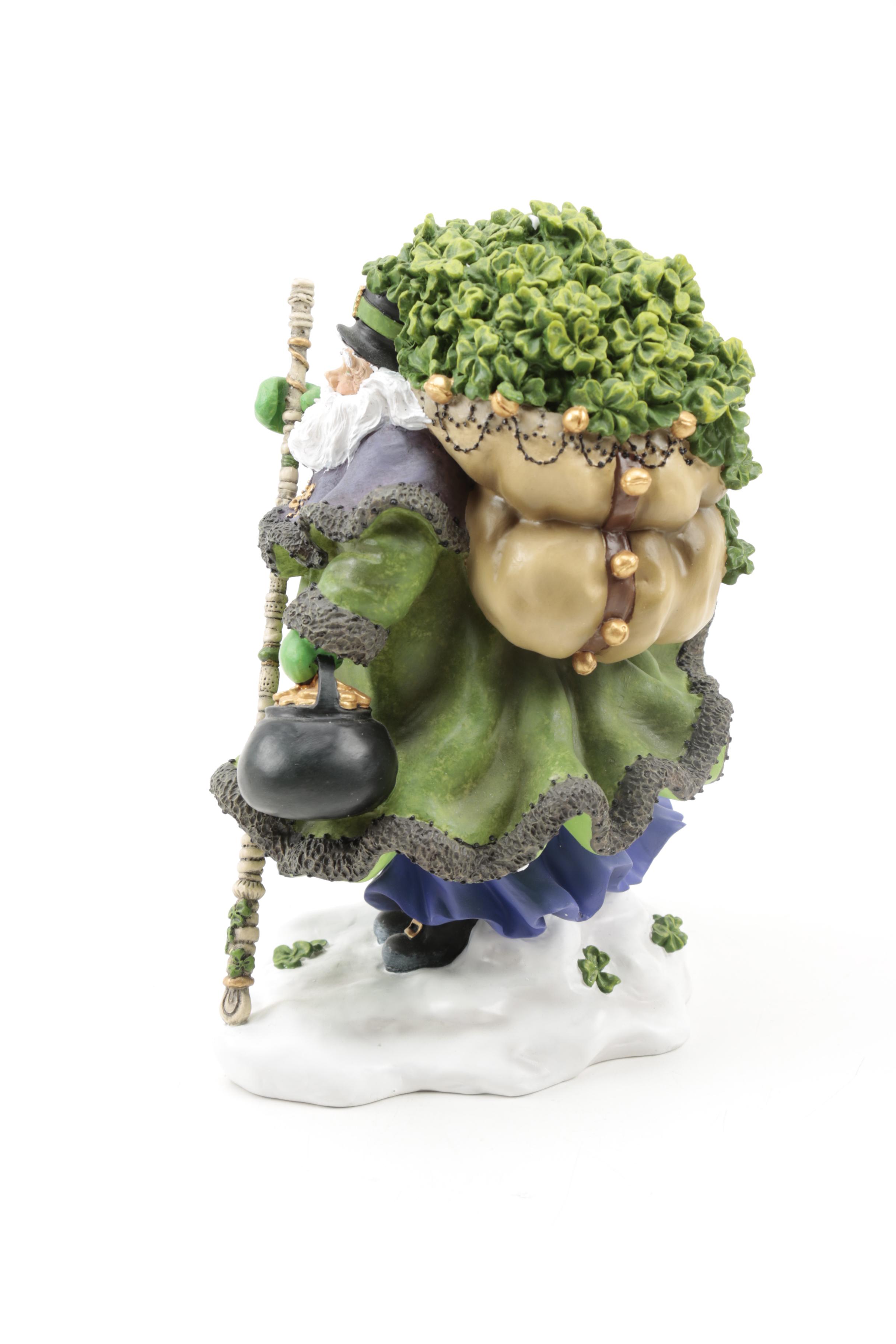 Limited Edition Peggy Abrams "Making Seasons Bright" Santa Clause Figurines