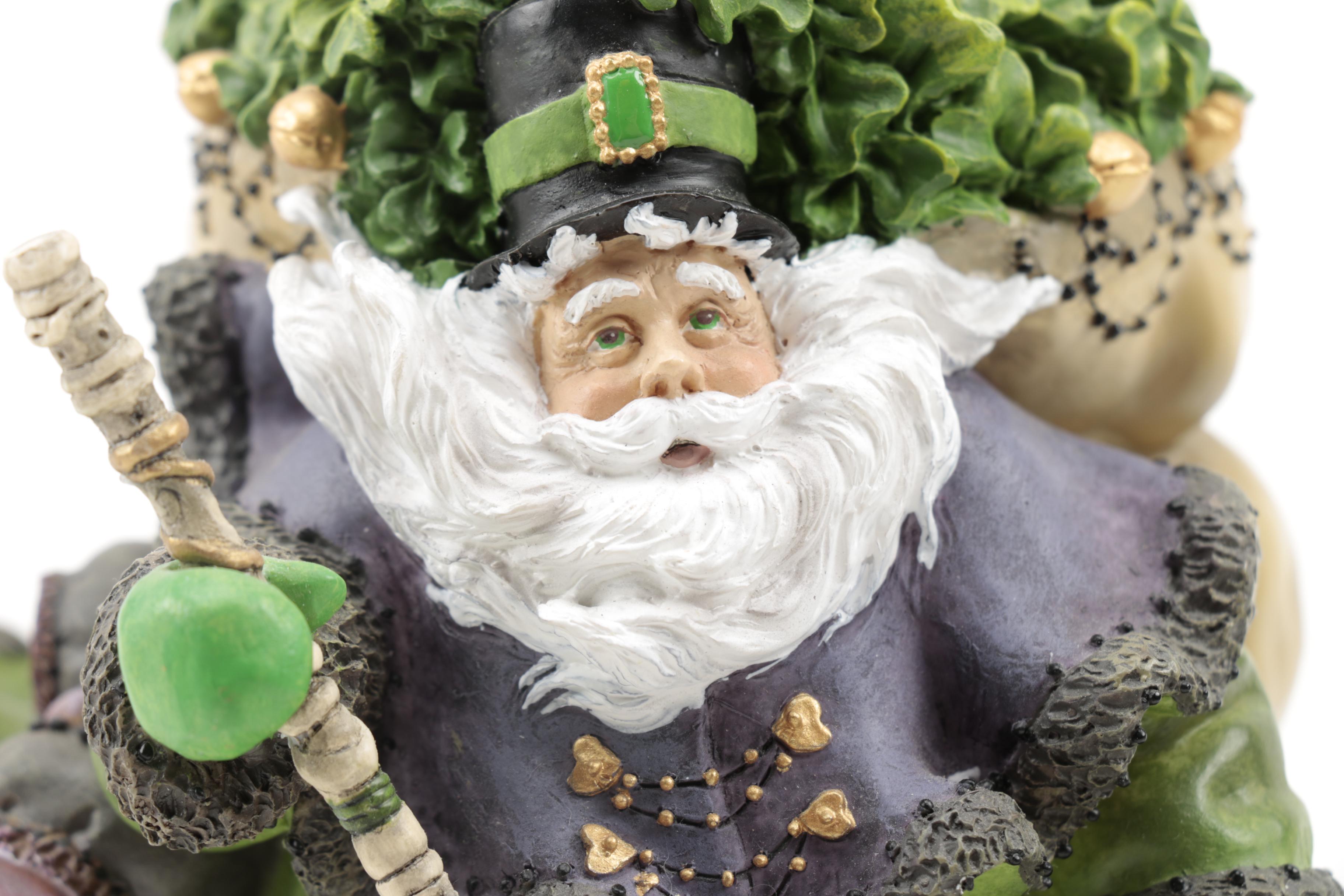 Limited Edition Peggy Abrams "Making Seasons Bright" Santa Clause Figurines