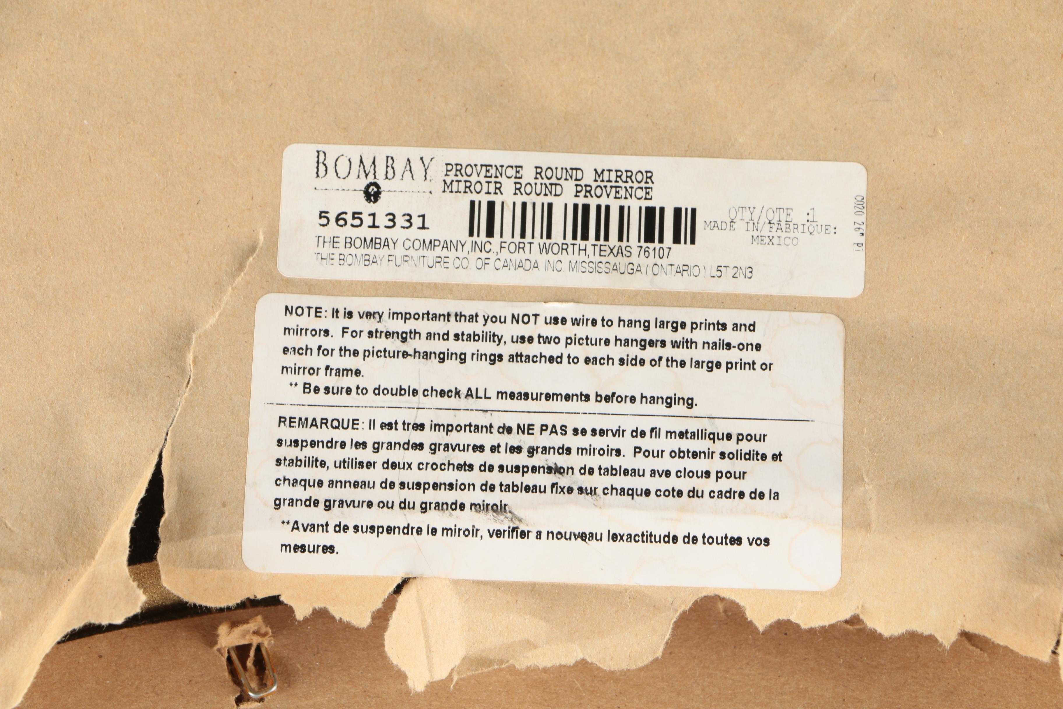 "Provence" Wall Mirror by The Bombay Company