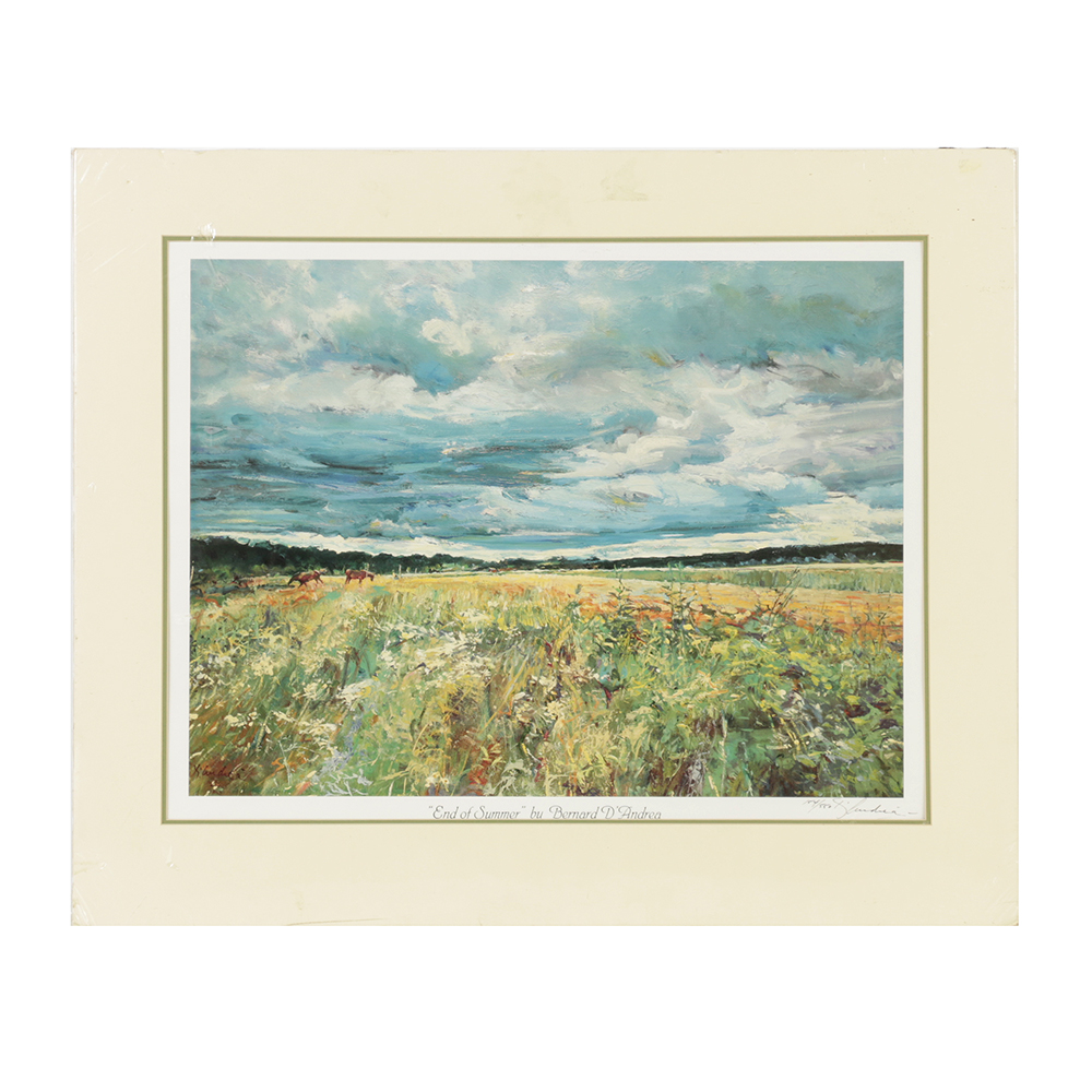 Bernard D'Andrea Limited Edition Offset Lithograph on Paper "Endless Summer"