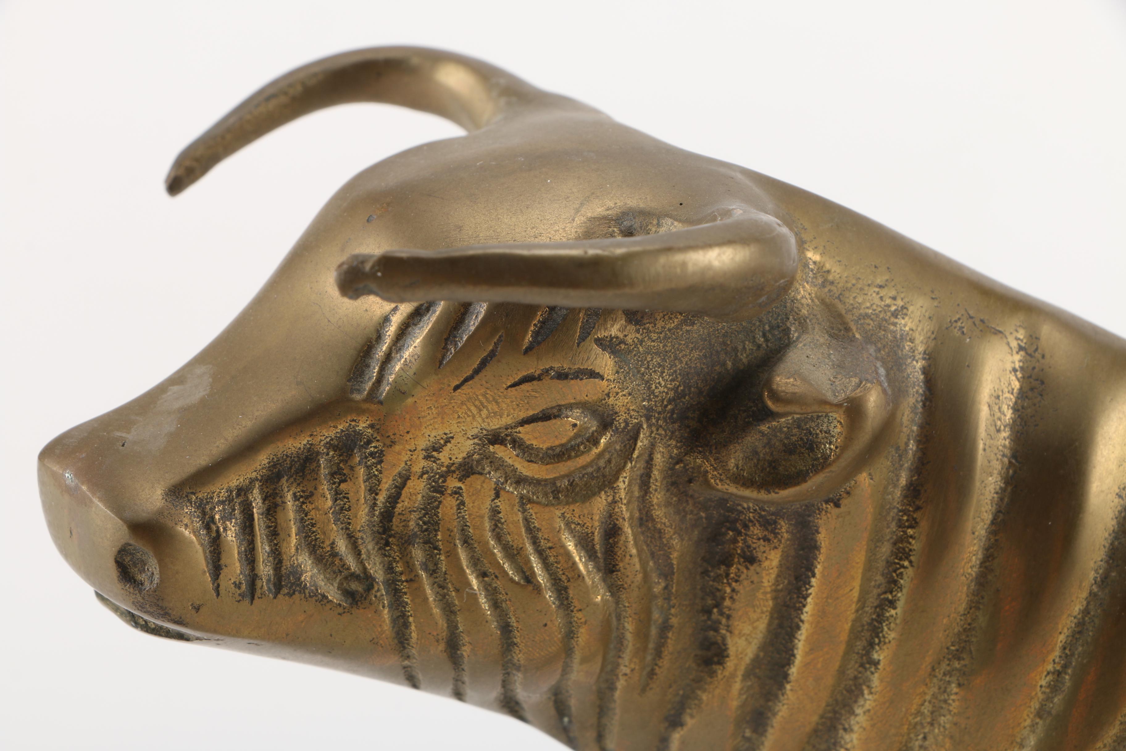 Brass Bull Figurine