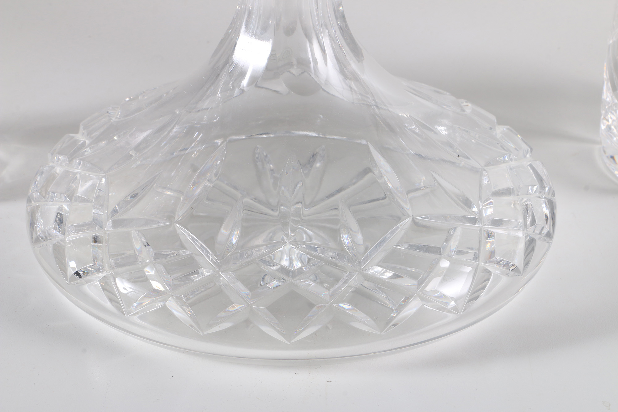 Collection of Crystal Cut Decanters Featuring Galway