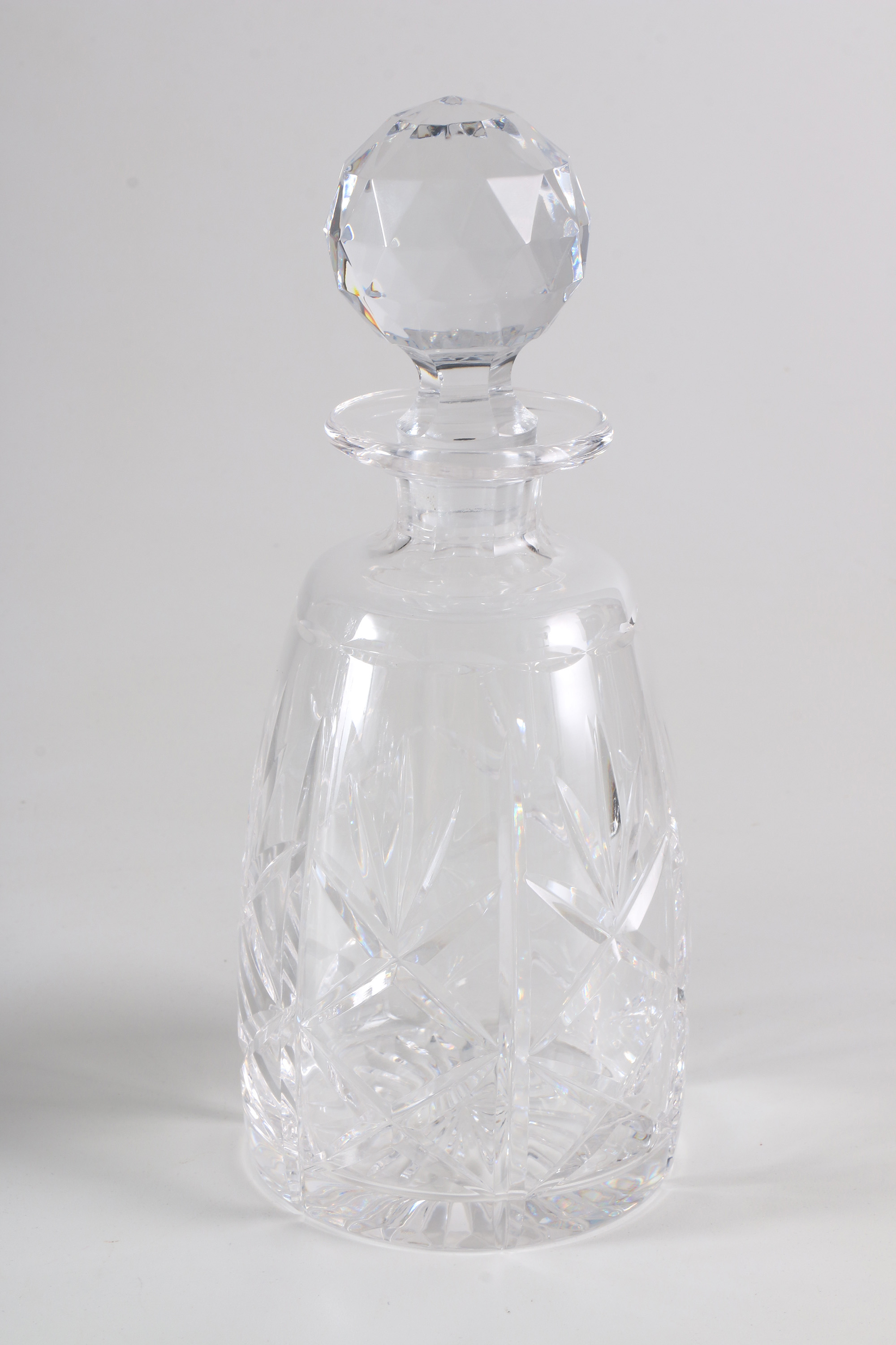 Collection of Crystal Cut Decanters Featuring Galway