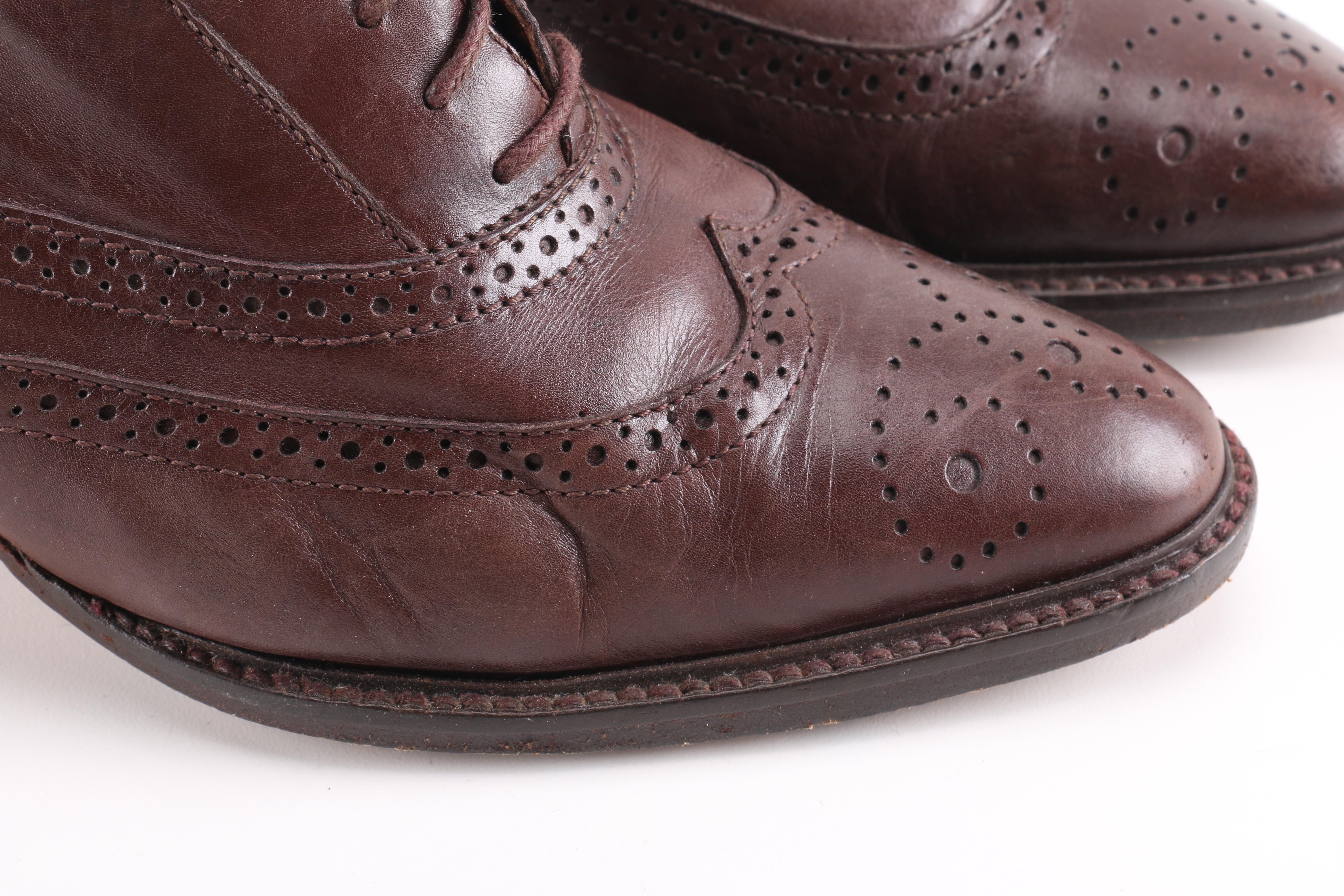 Joan & David Women's Brown Leather Oxford Heels