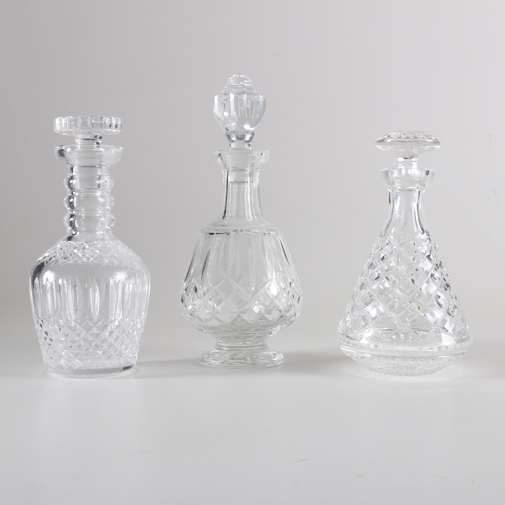 Group of Waterford Crystal Decanters