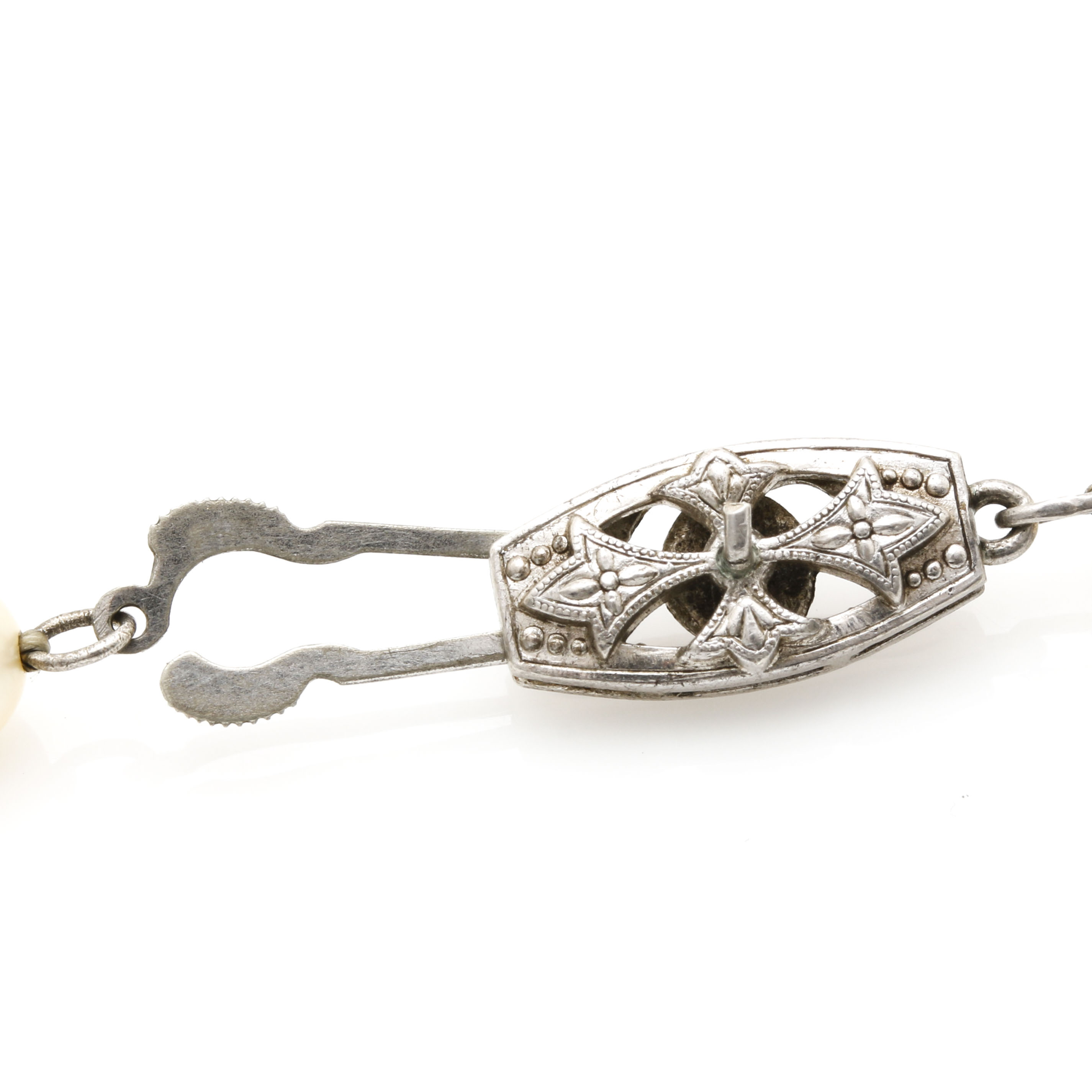 Mikimoto Pearl Choker Necklace with Sterling Silver Clasp