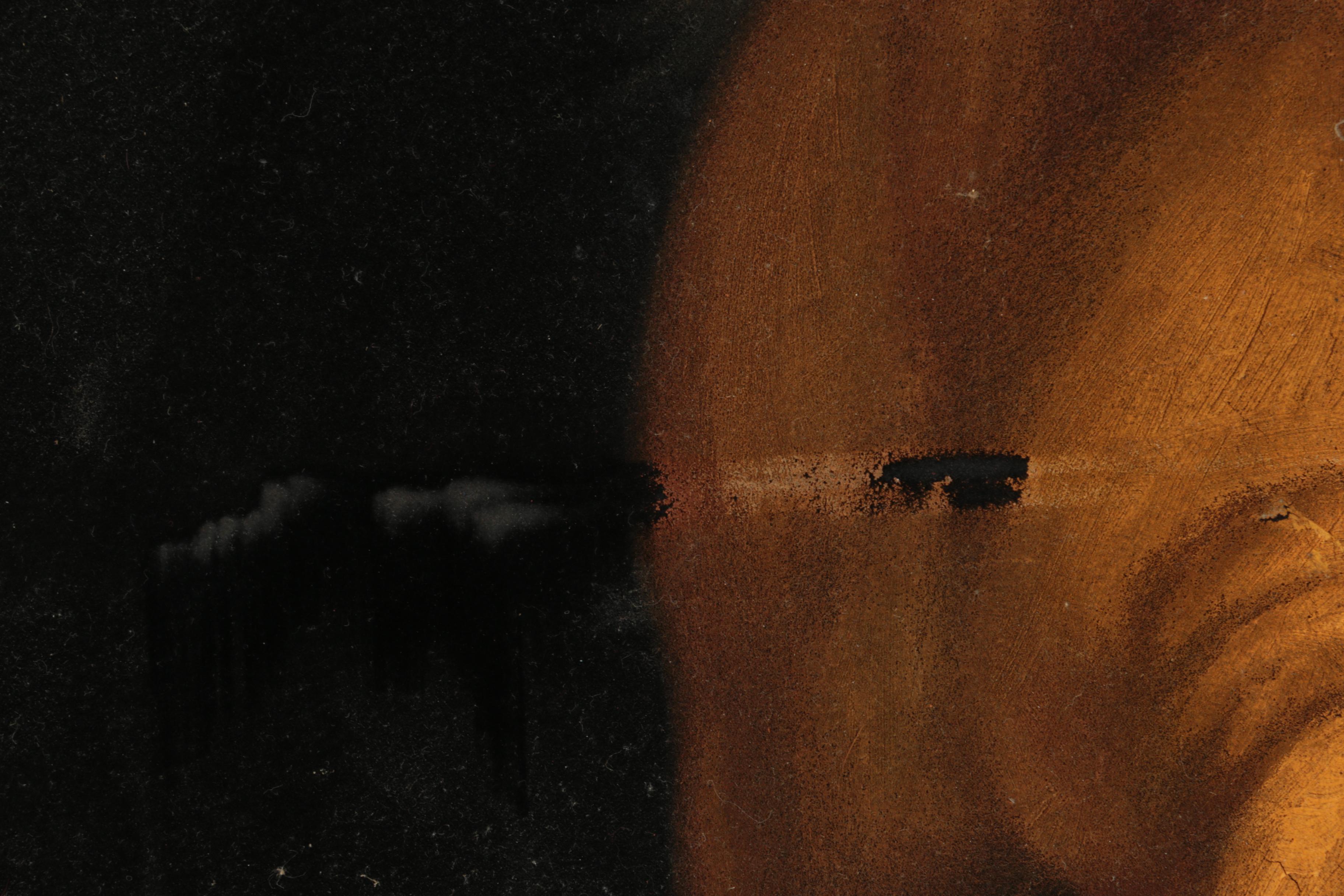 Acrylic Paintings on Black Velvet of Cowboy and Horse