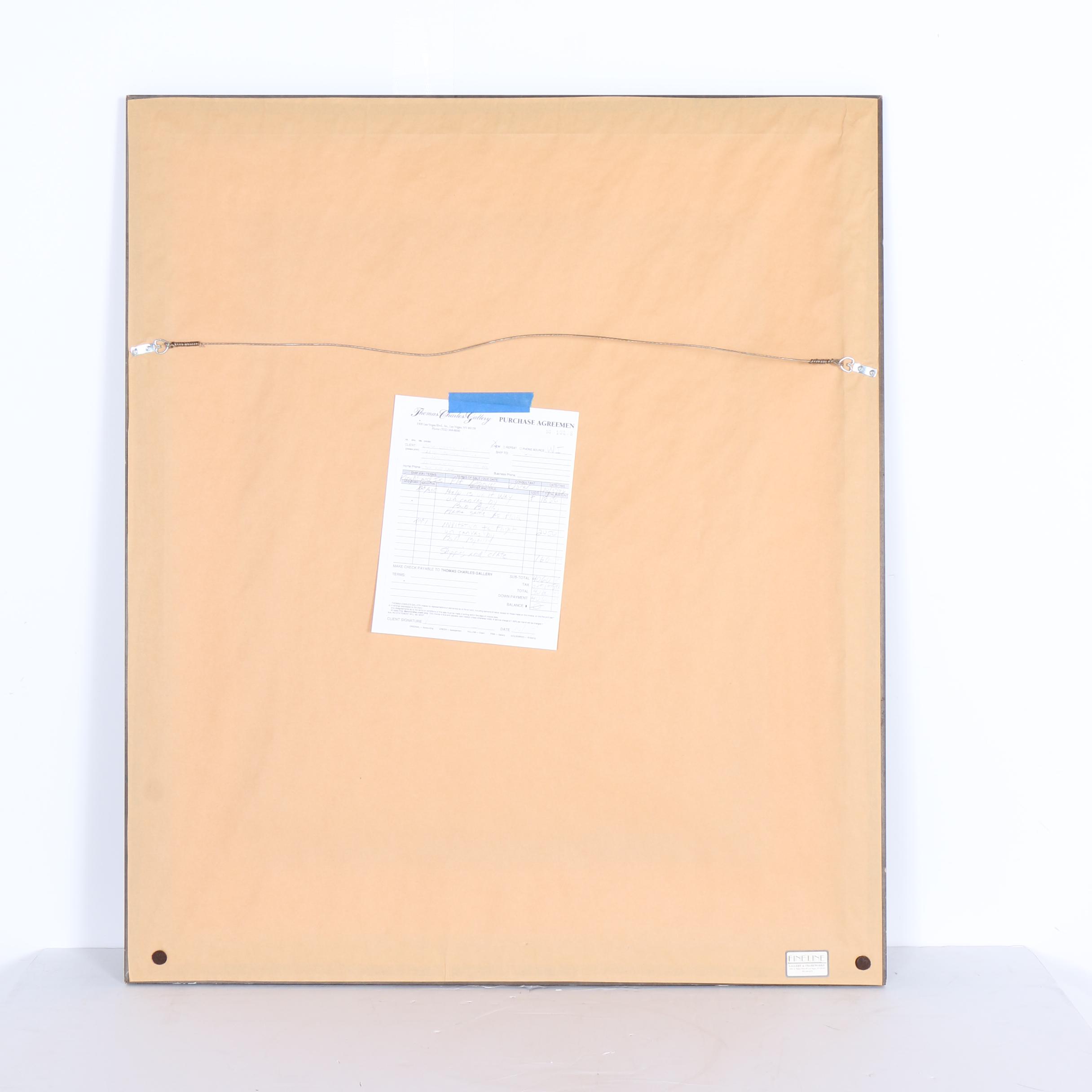 Limited Edition Offset Lithograph After Bob Byerly "Help is on the Way"