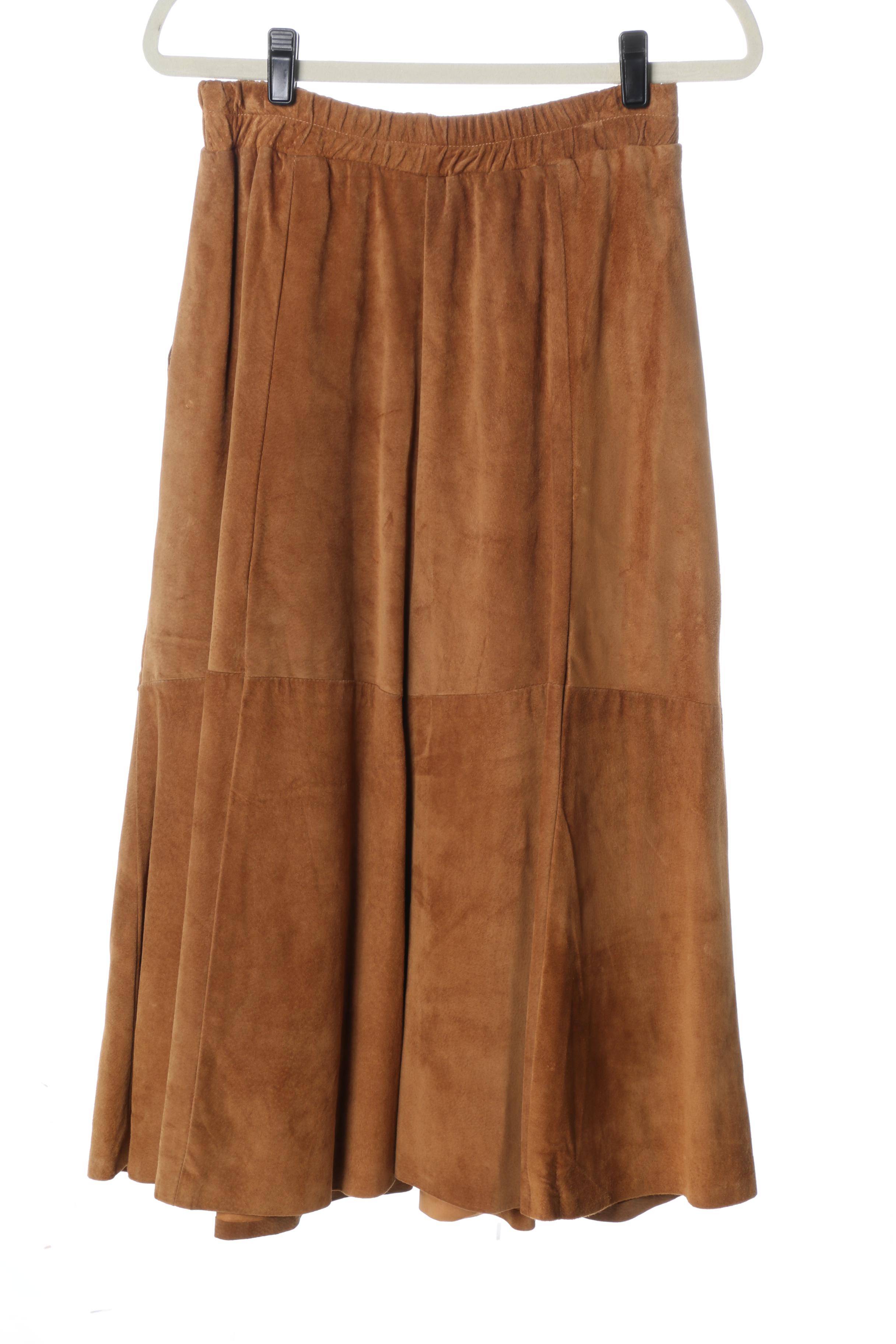 Leather Skirt Assortment Featuring Saks Fifth Avenue