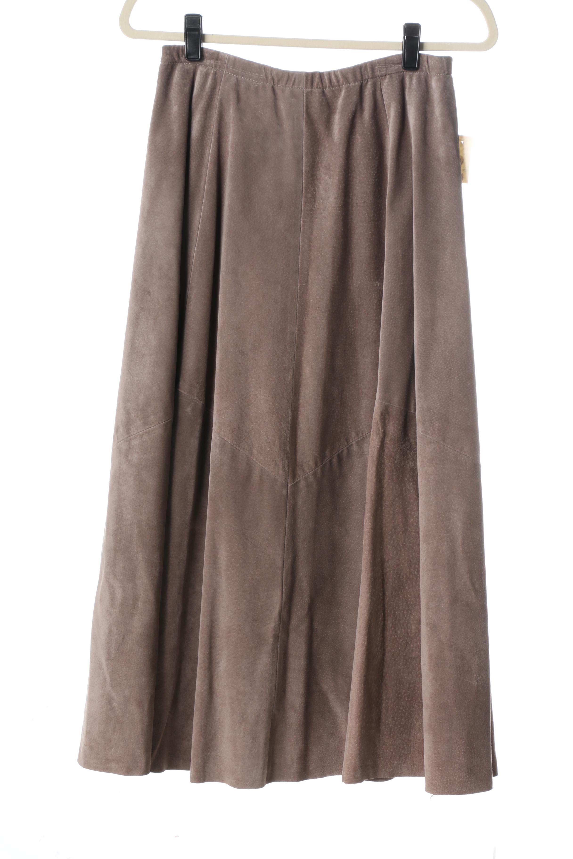 Leather Skirt Assortment Featuring Saks Fifth Avenue