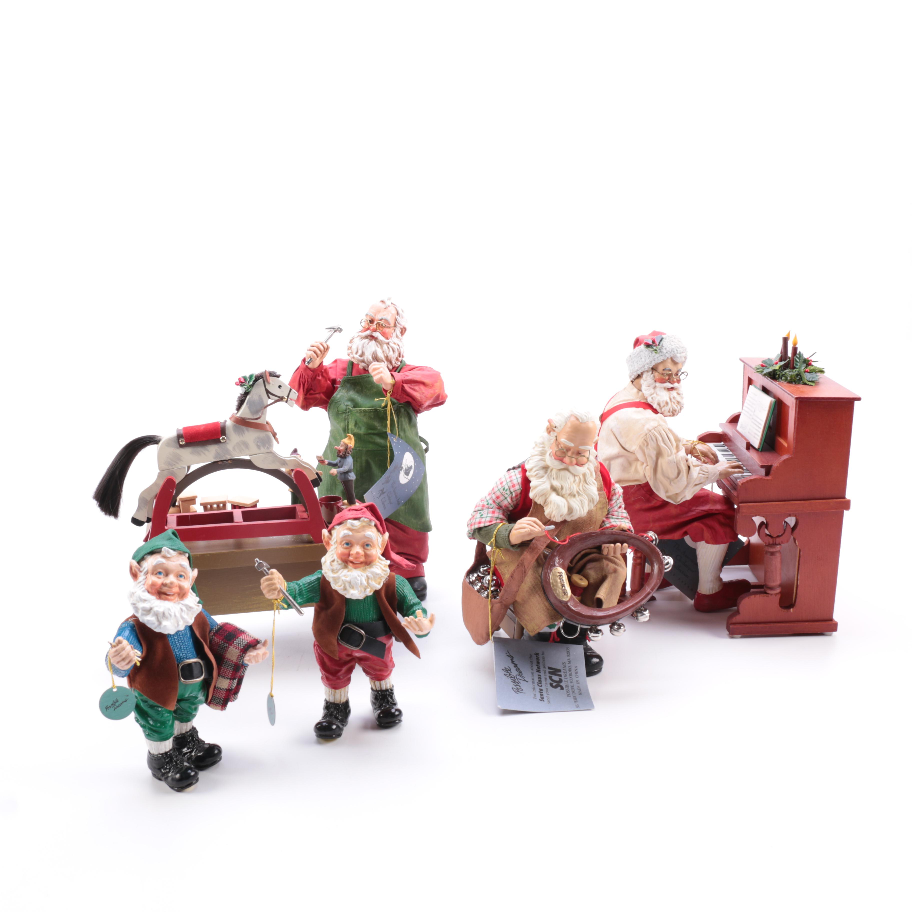 Possible Dreams Clothtique Santa Claus Figurines