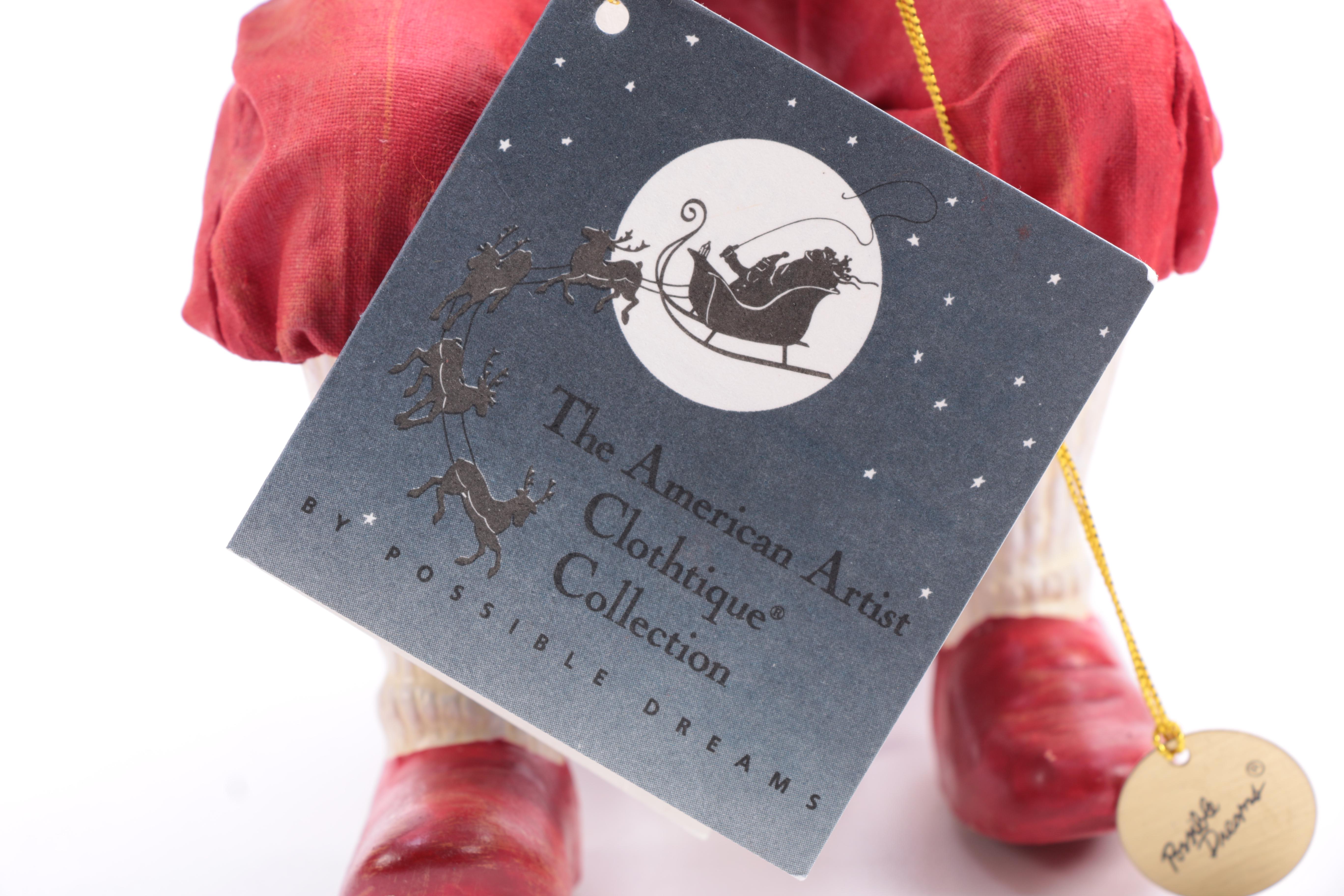 Possible Dreams Clothtique Santa Claus Figurines